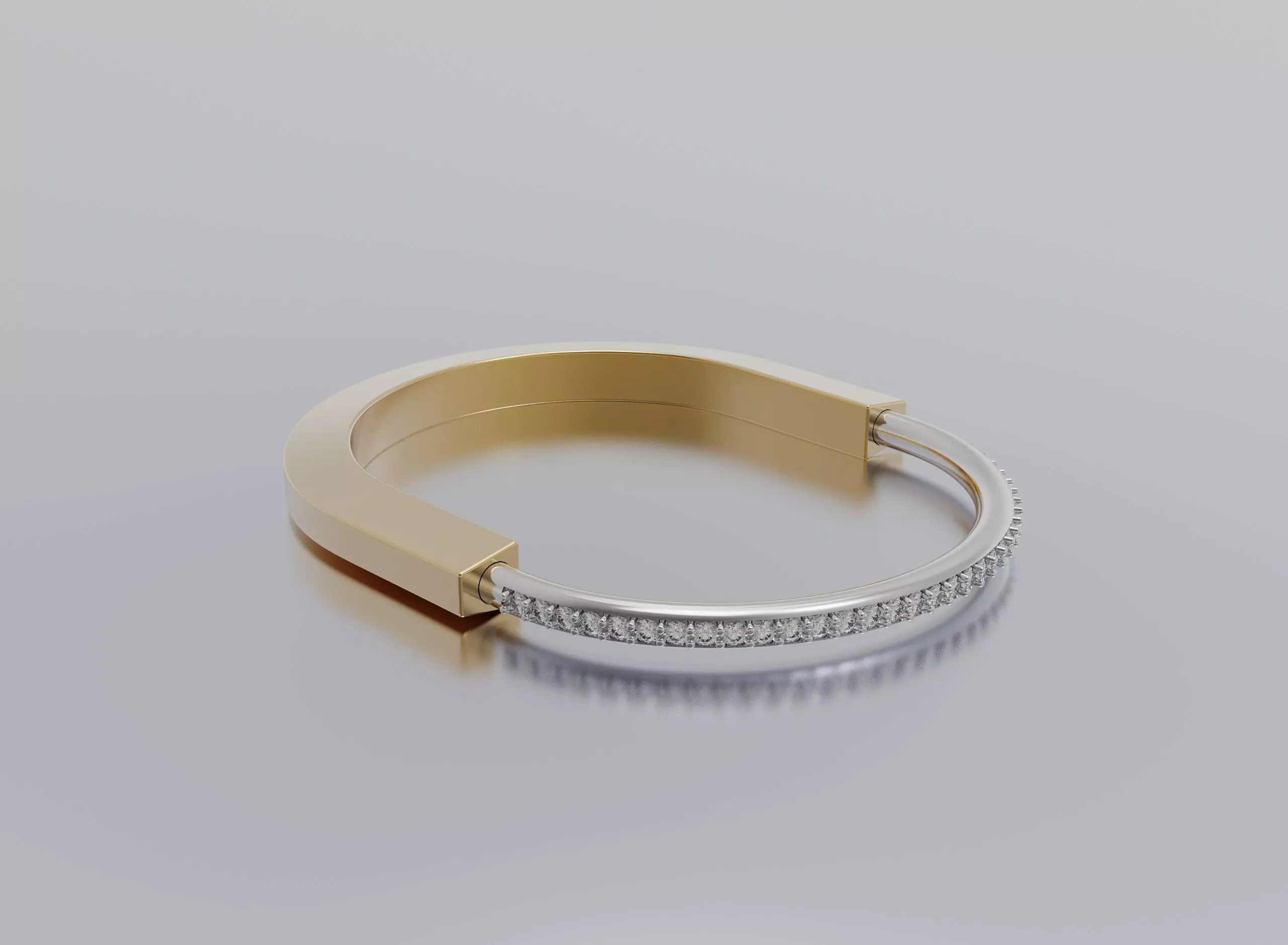 bracelet lock small 3D print model_0