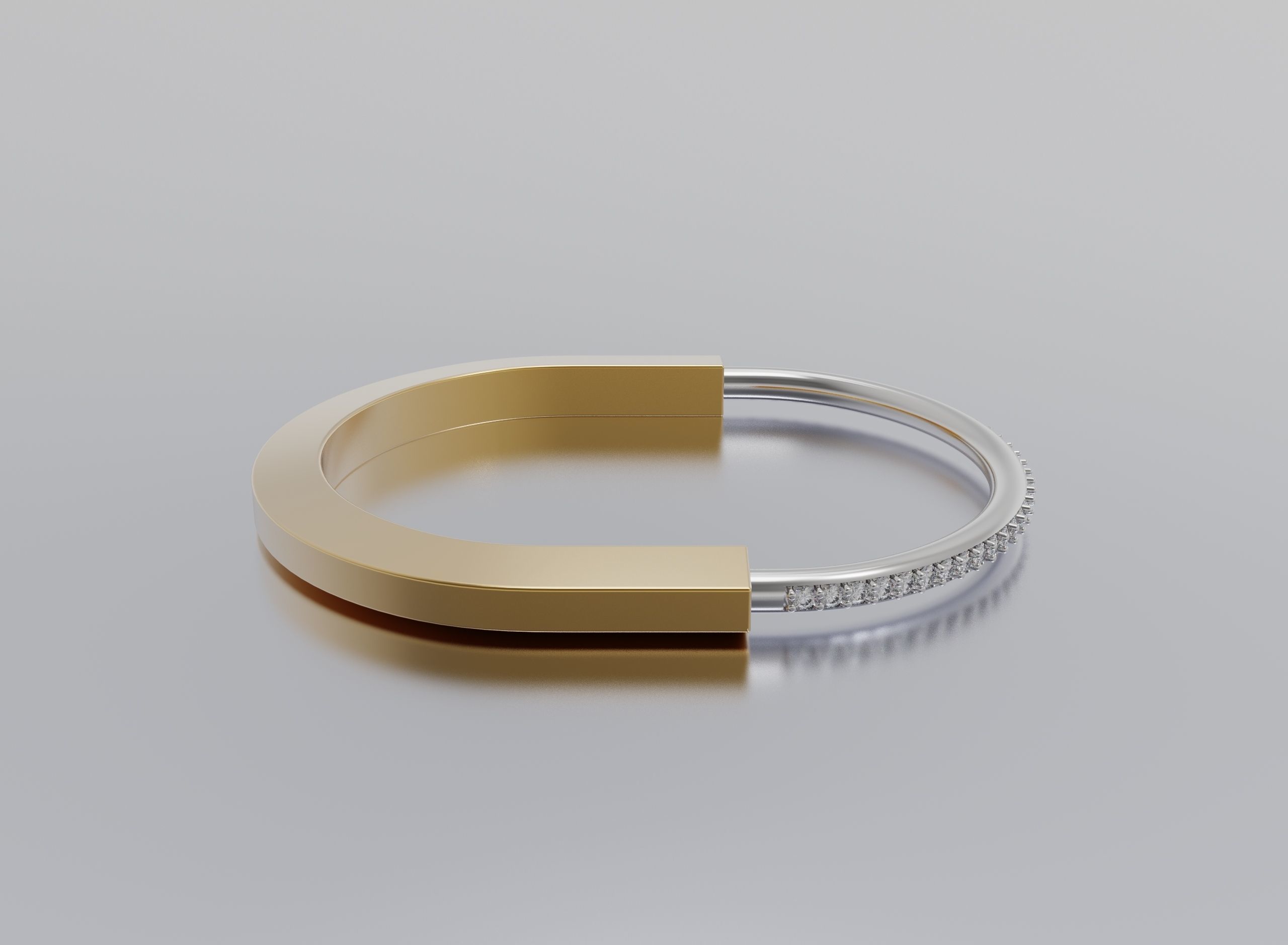 bracelet lock small 3D print model_1