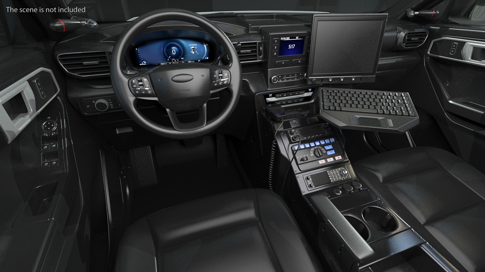 Police Interceptor SUV 3D model_6