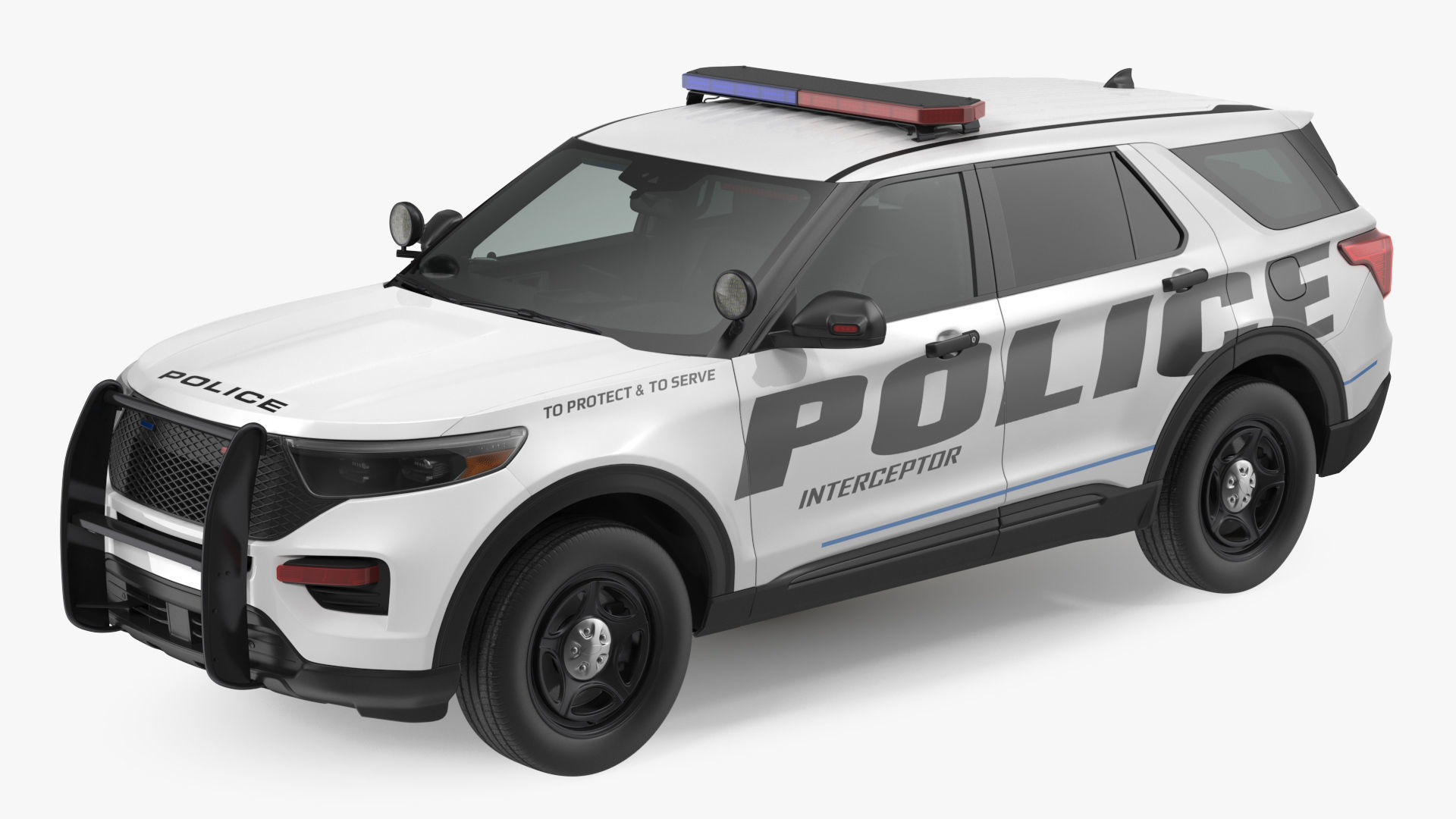 Police Interceptor SUV 3D model_1