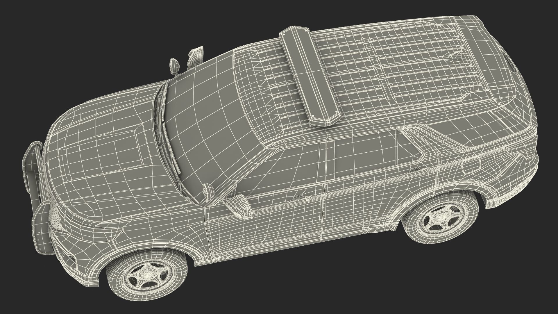 Police Interceptor SUV 3D model_25