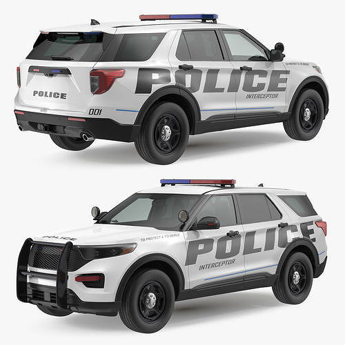 Police Interceptor SUV 3D model