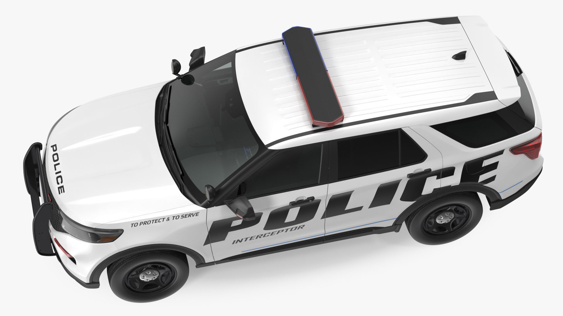 Police Interceptor SUV 3D model_11