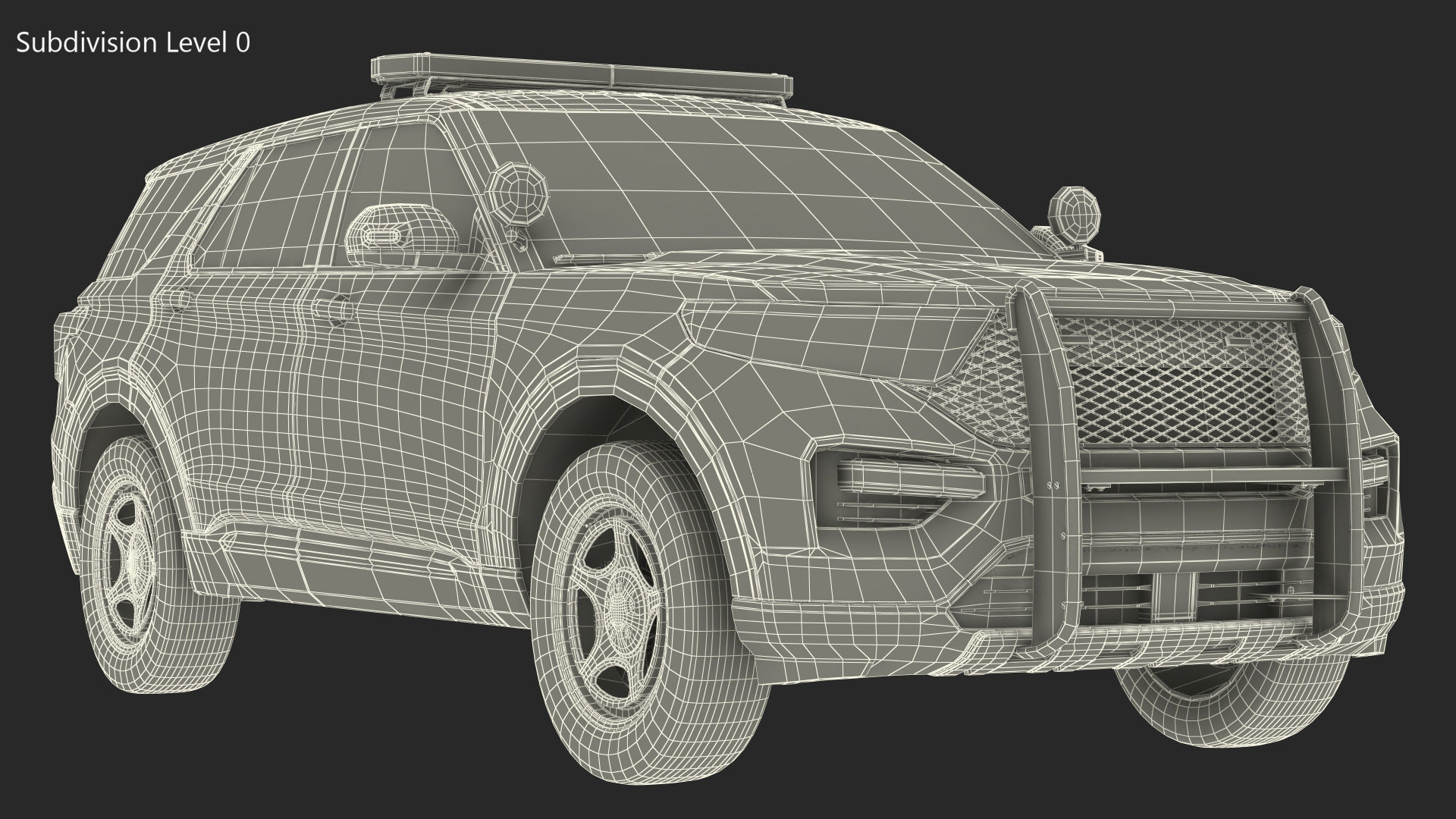 Police Interceptor SUV 3D model_20
