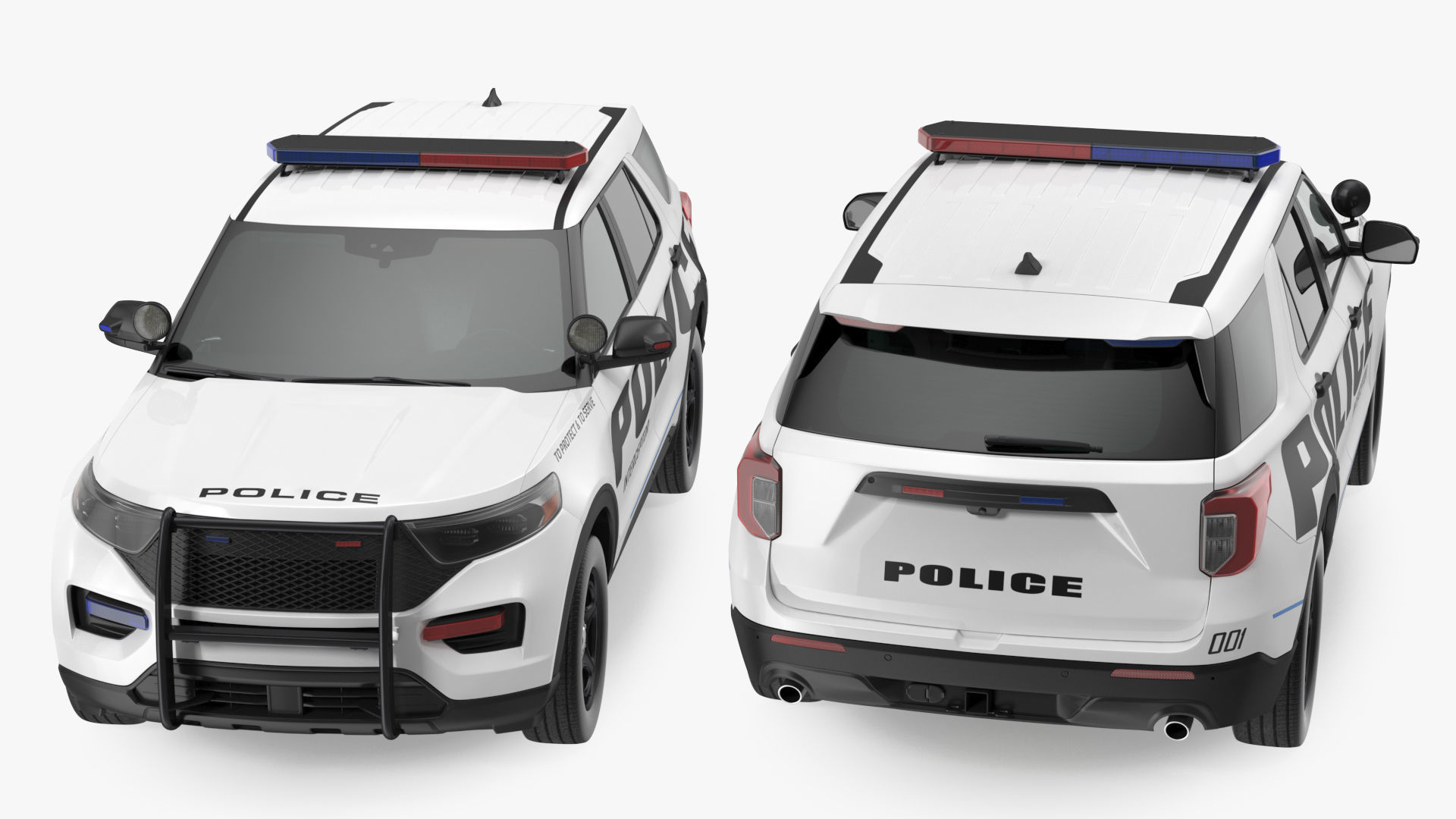 Police Interceptor SUV 3D model_13