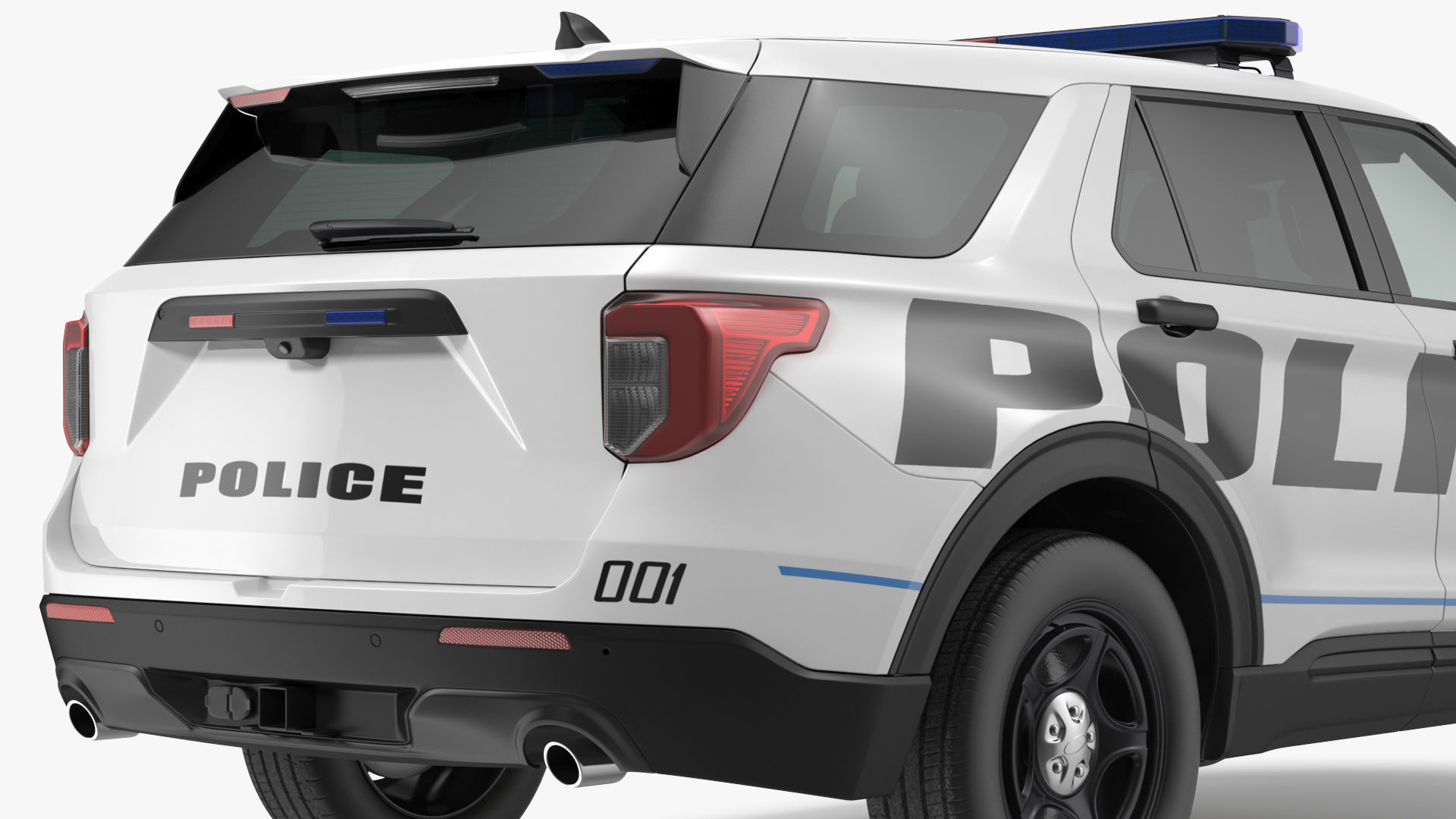 Police Interceptor SUV 3D model_15