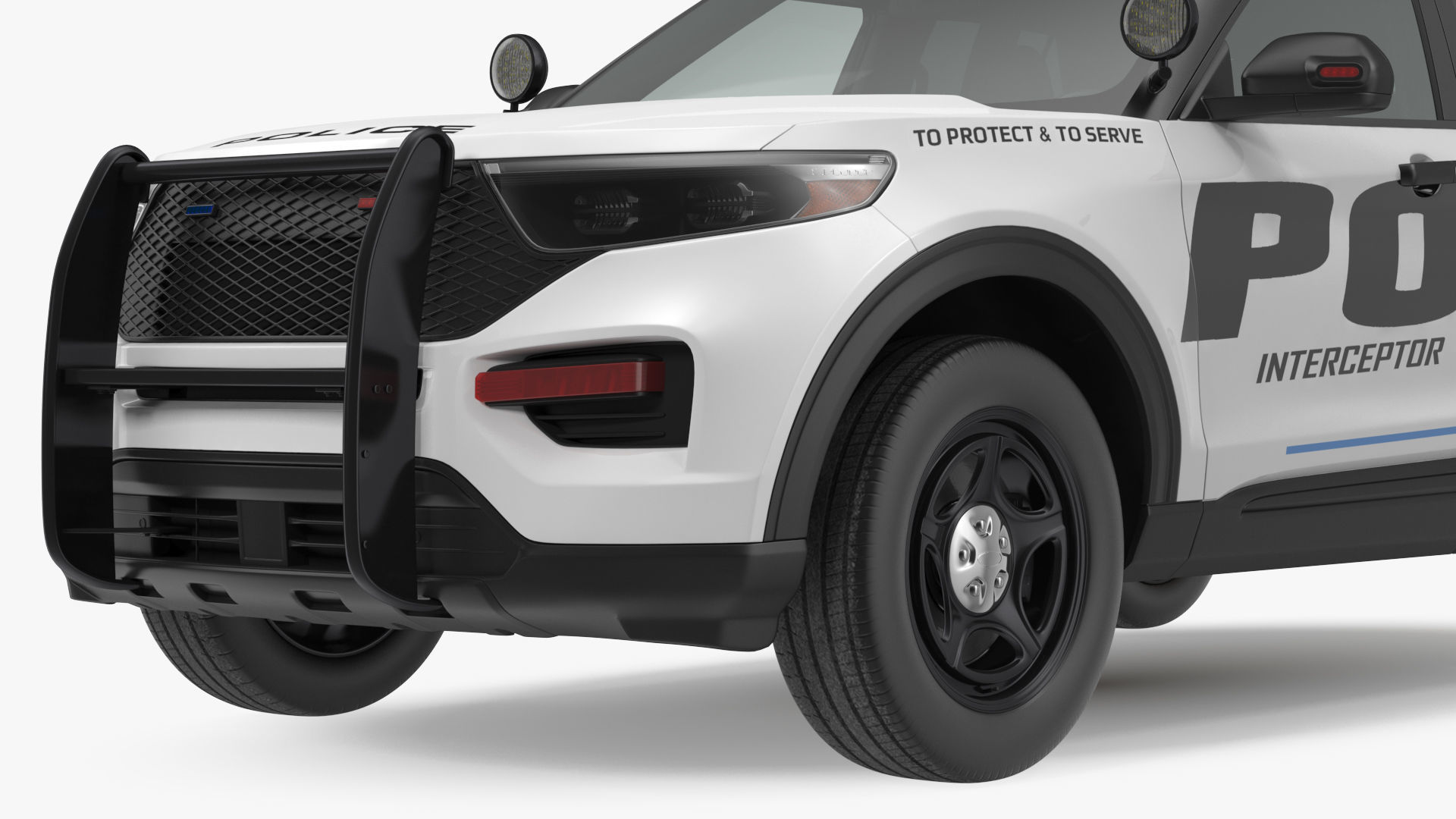 Police Interceptor SUV 3D model_14