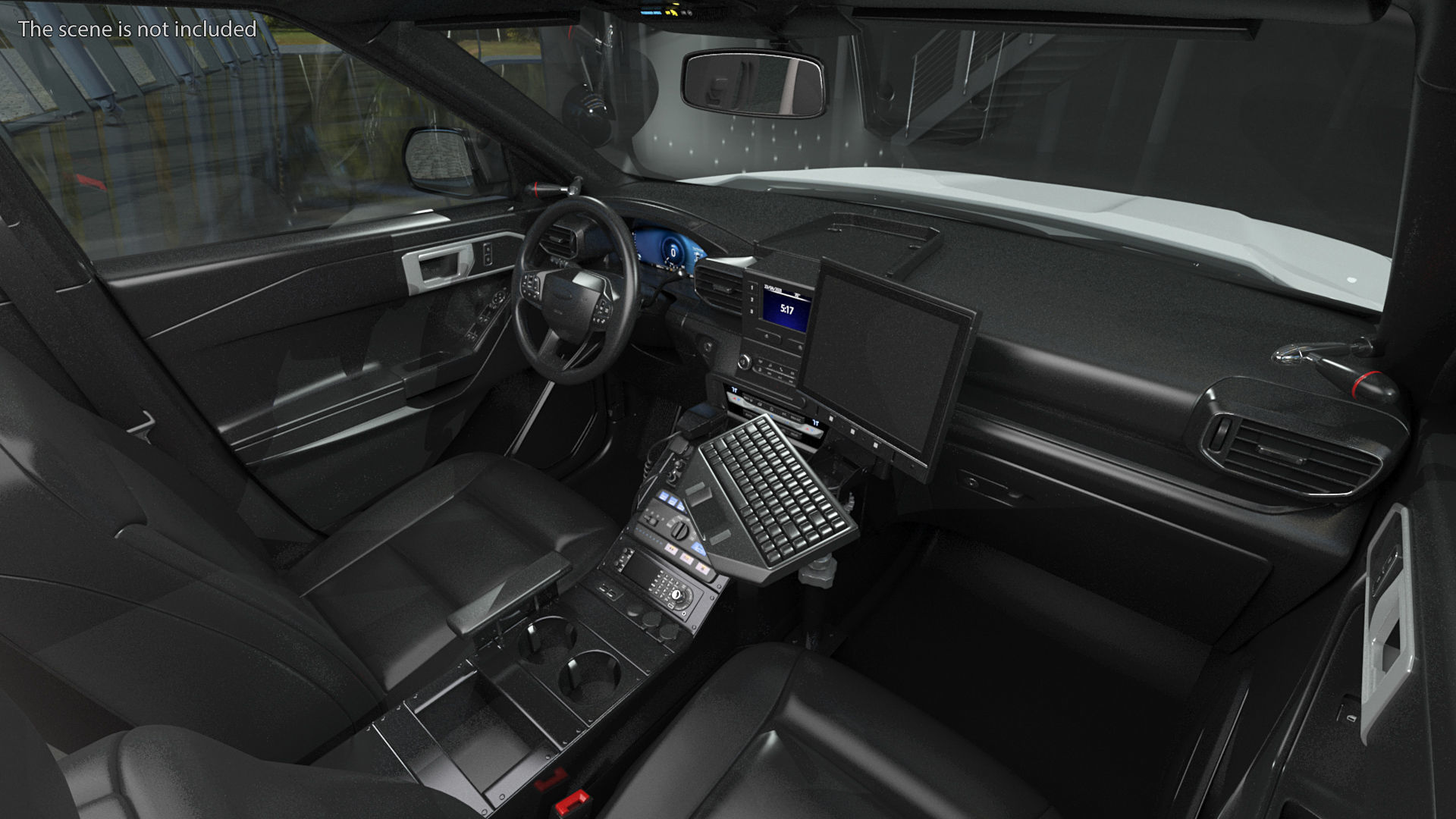 Police Interceptor SUV 3D model_5