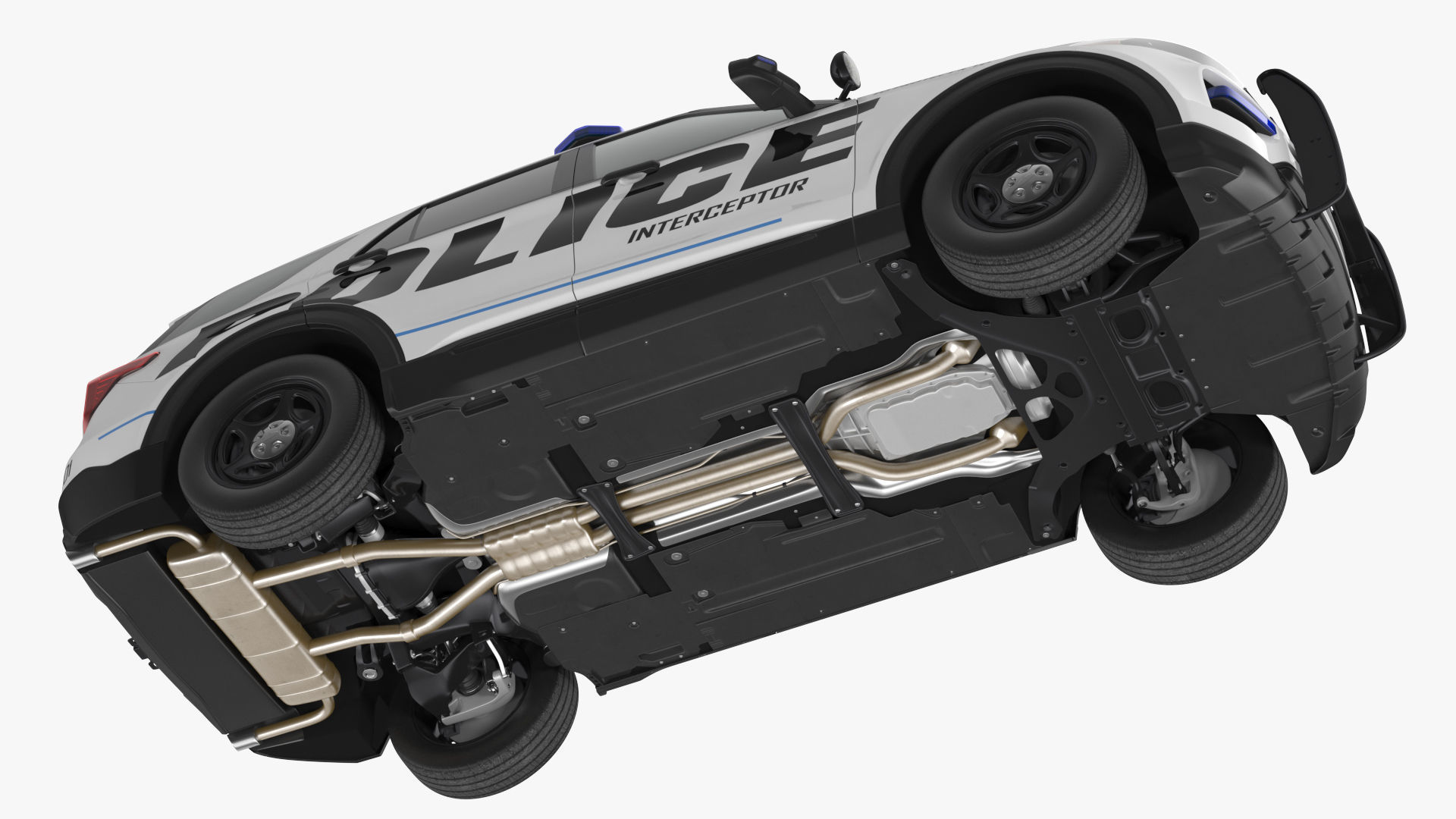 Police Interceptor SUV 3D model_12