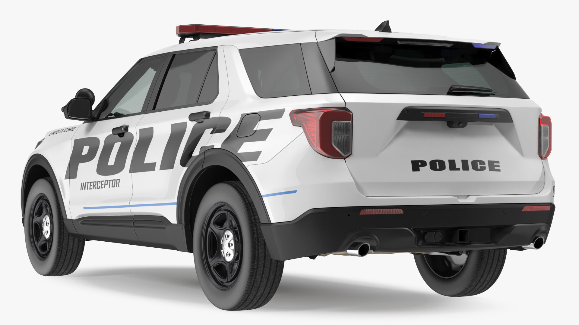 Police Interceptor SUV 3D model_10