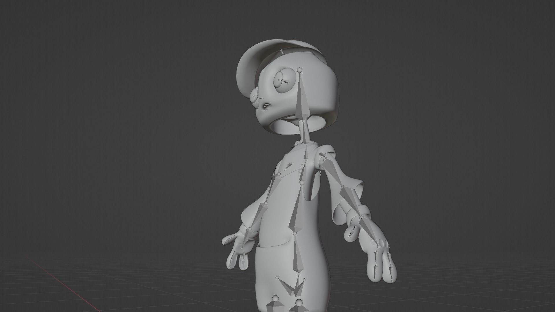 Strawberry Kid Low-poly 3D model_15