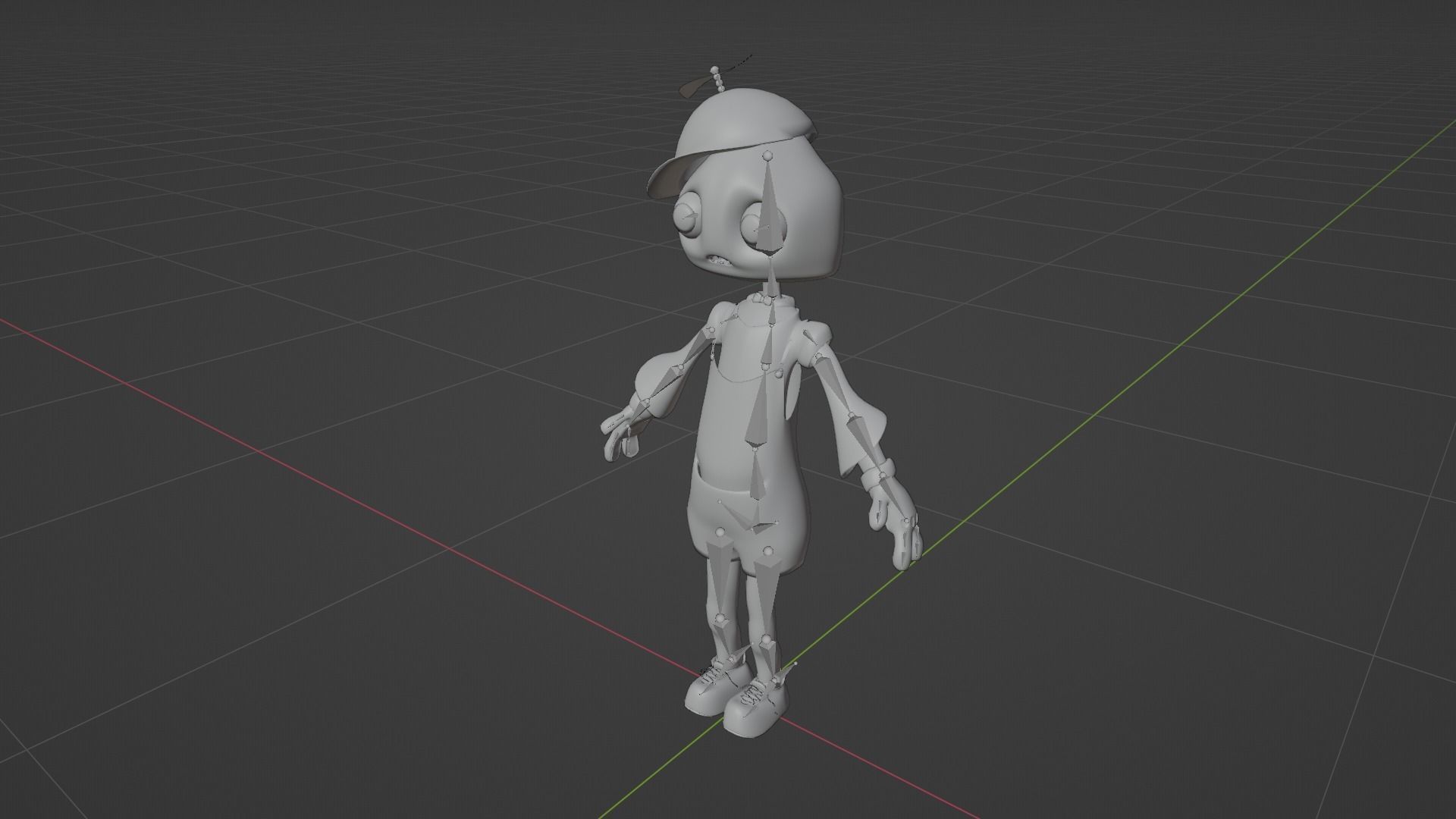 Strawberry Kid Low-poly 3D model_9