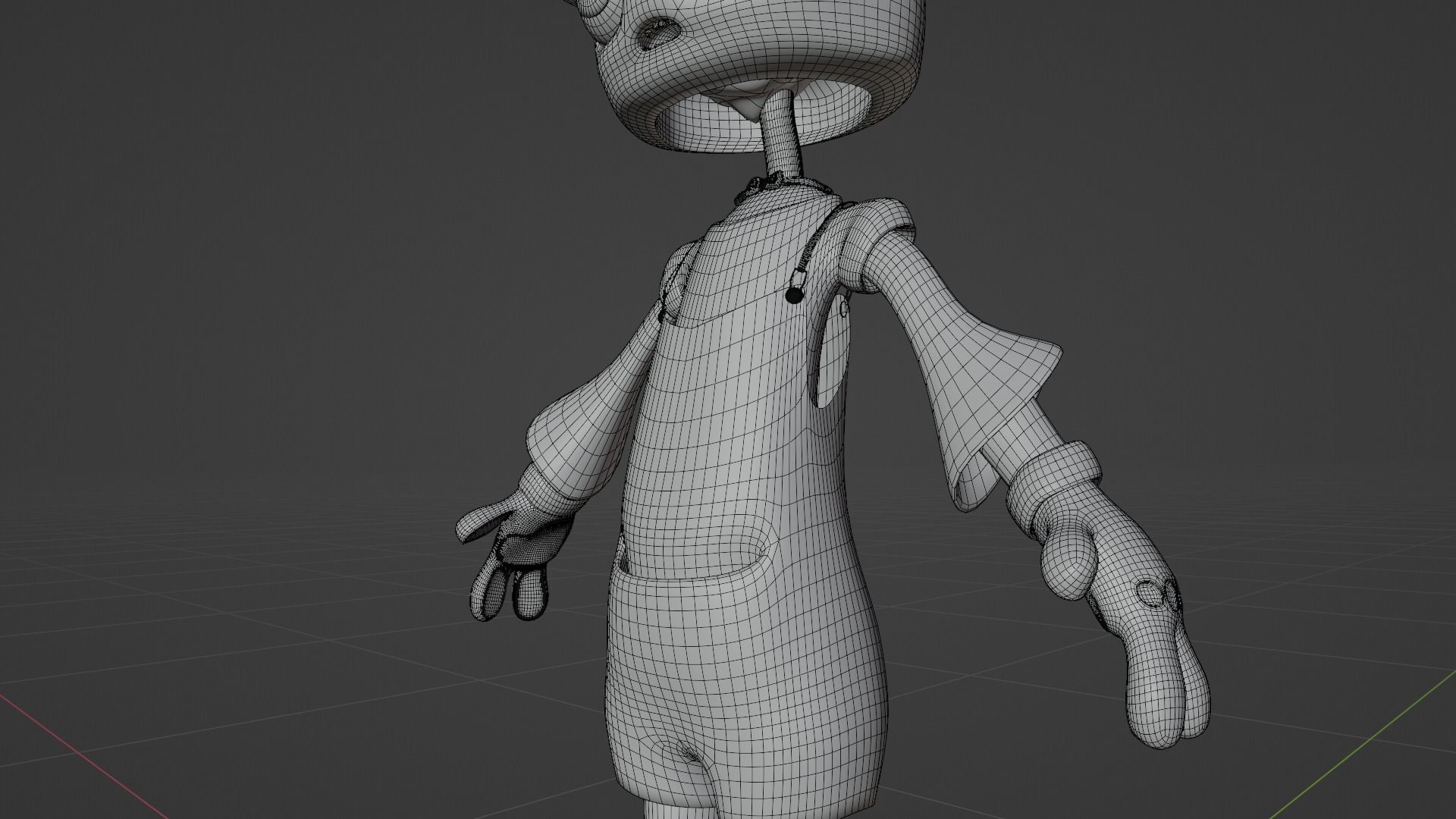 Strawberry Kid Low-poly 3D model_13