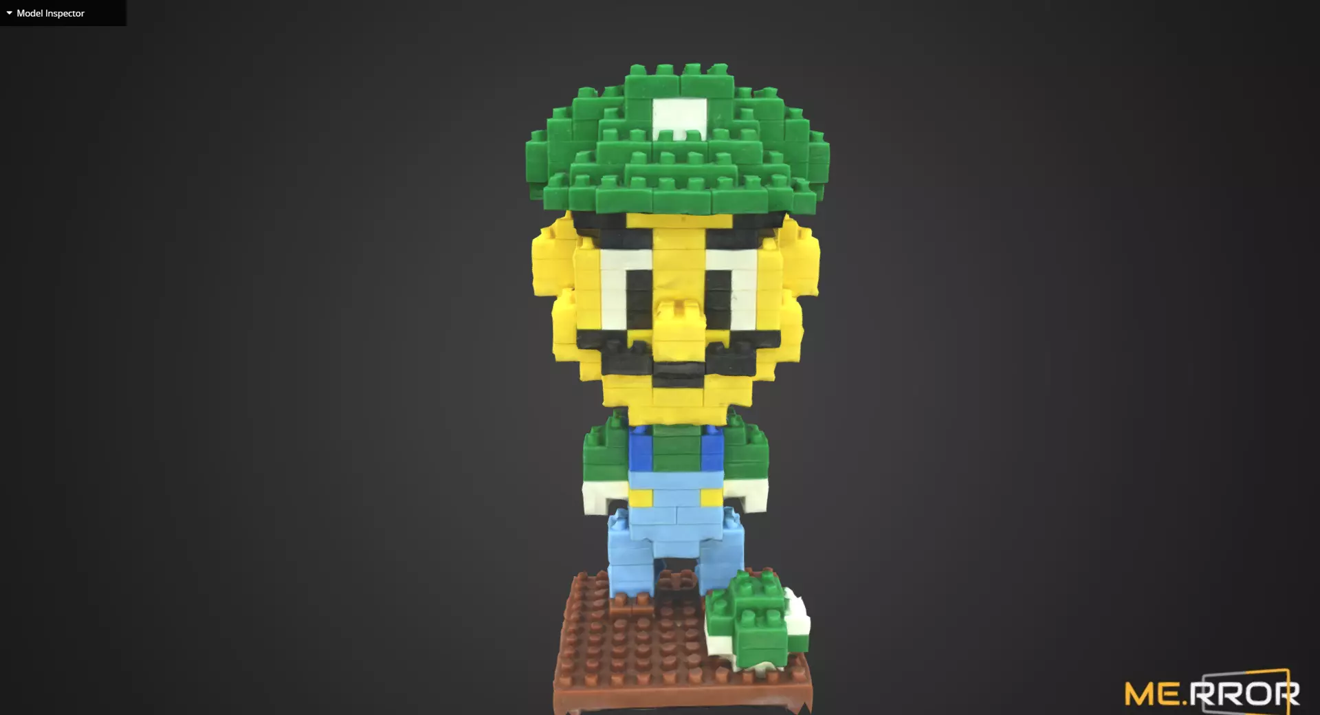 Toy Lego Luigi 3D model_0