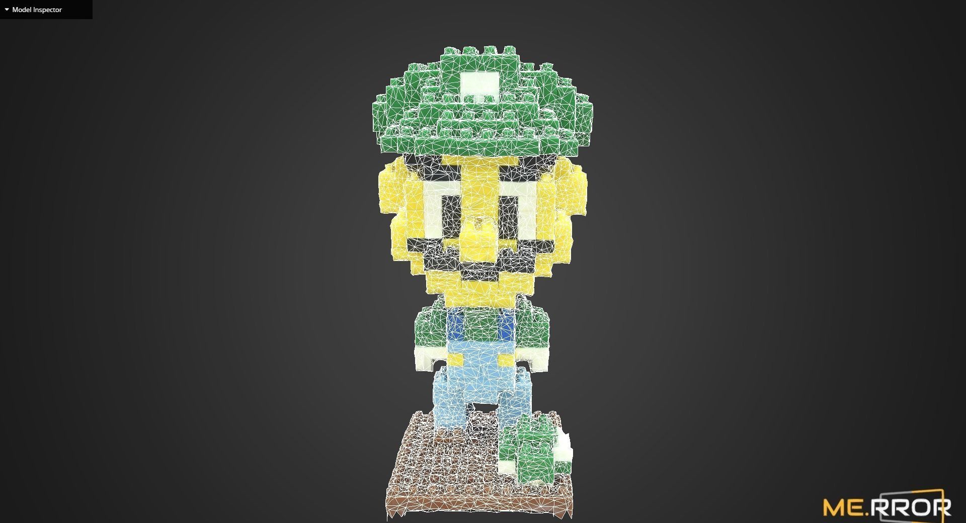 Toy Lego Luigi 3D model_6