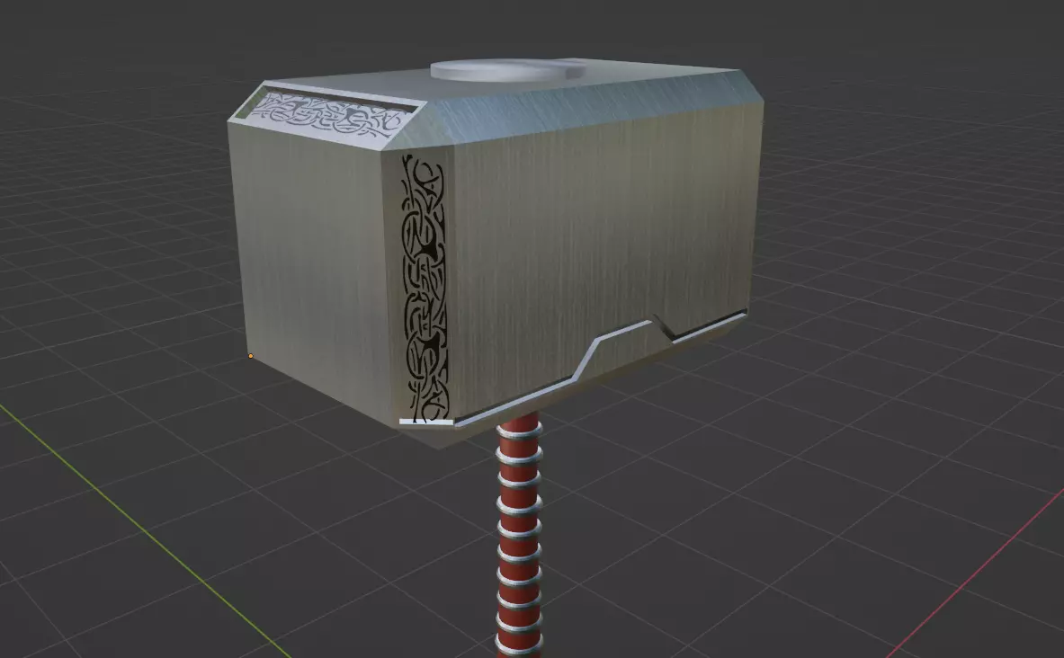 Mjolnir thor hammer 3D model_0