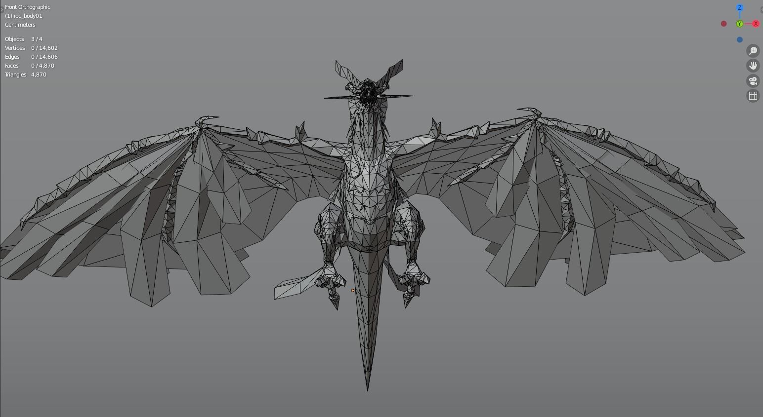 Monster boss Roc 3D model_7