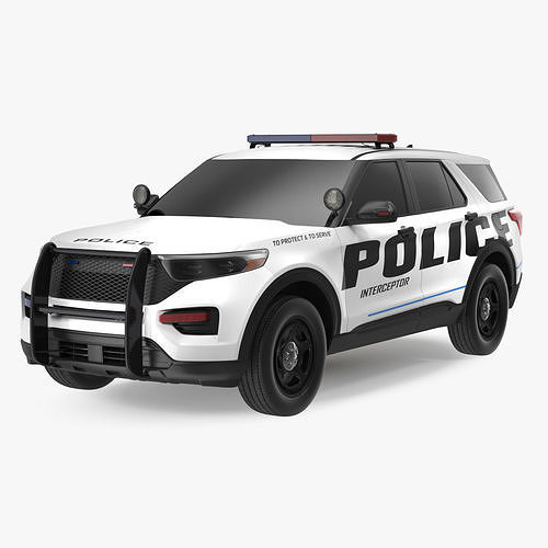 Police Interceptor SUV Exterior Only 3D model