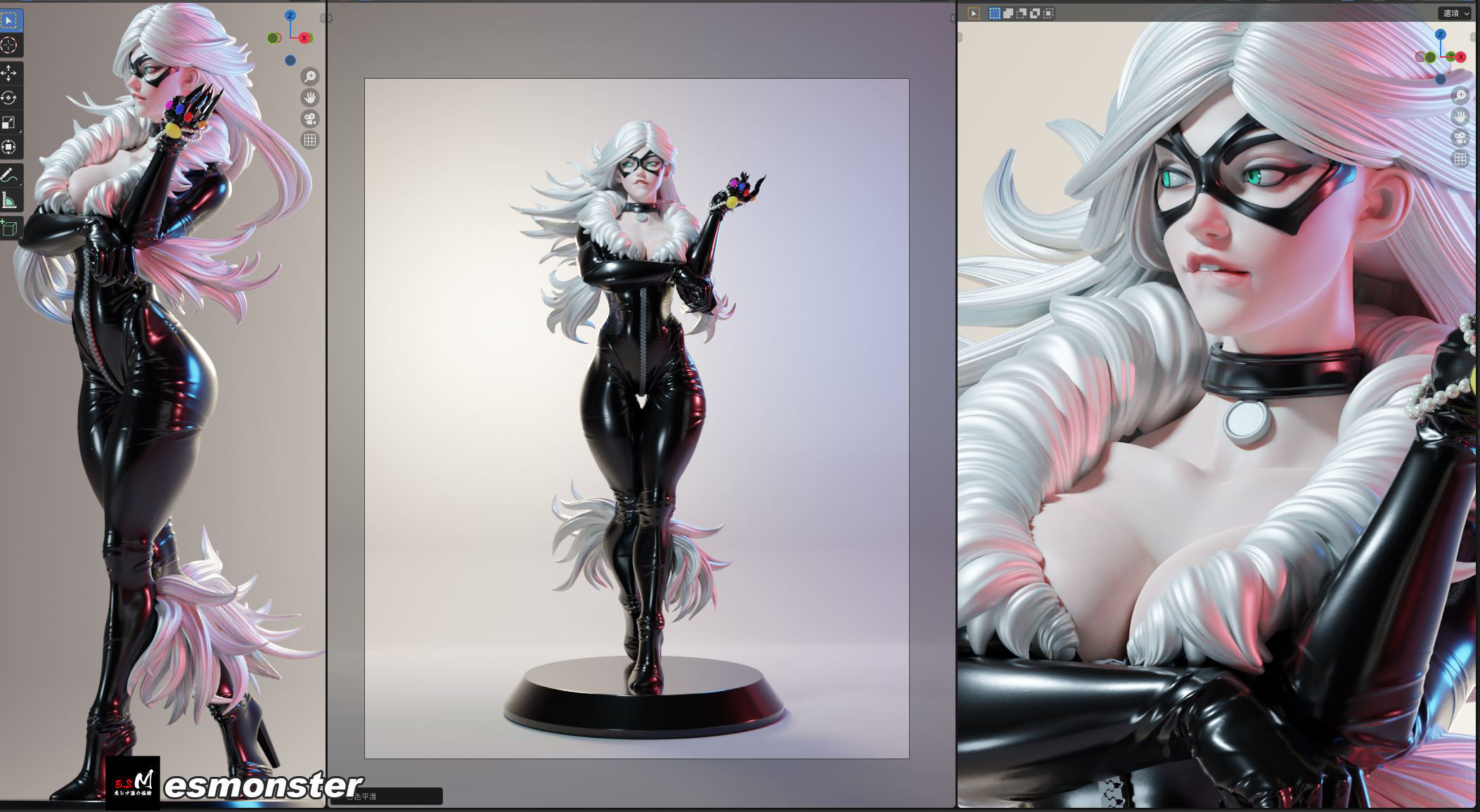 Felicia Hardy Black Cat 3D print model_11