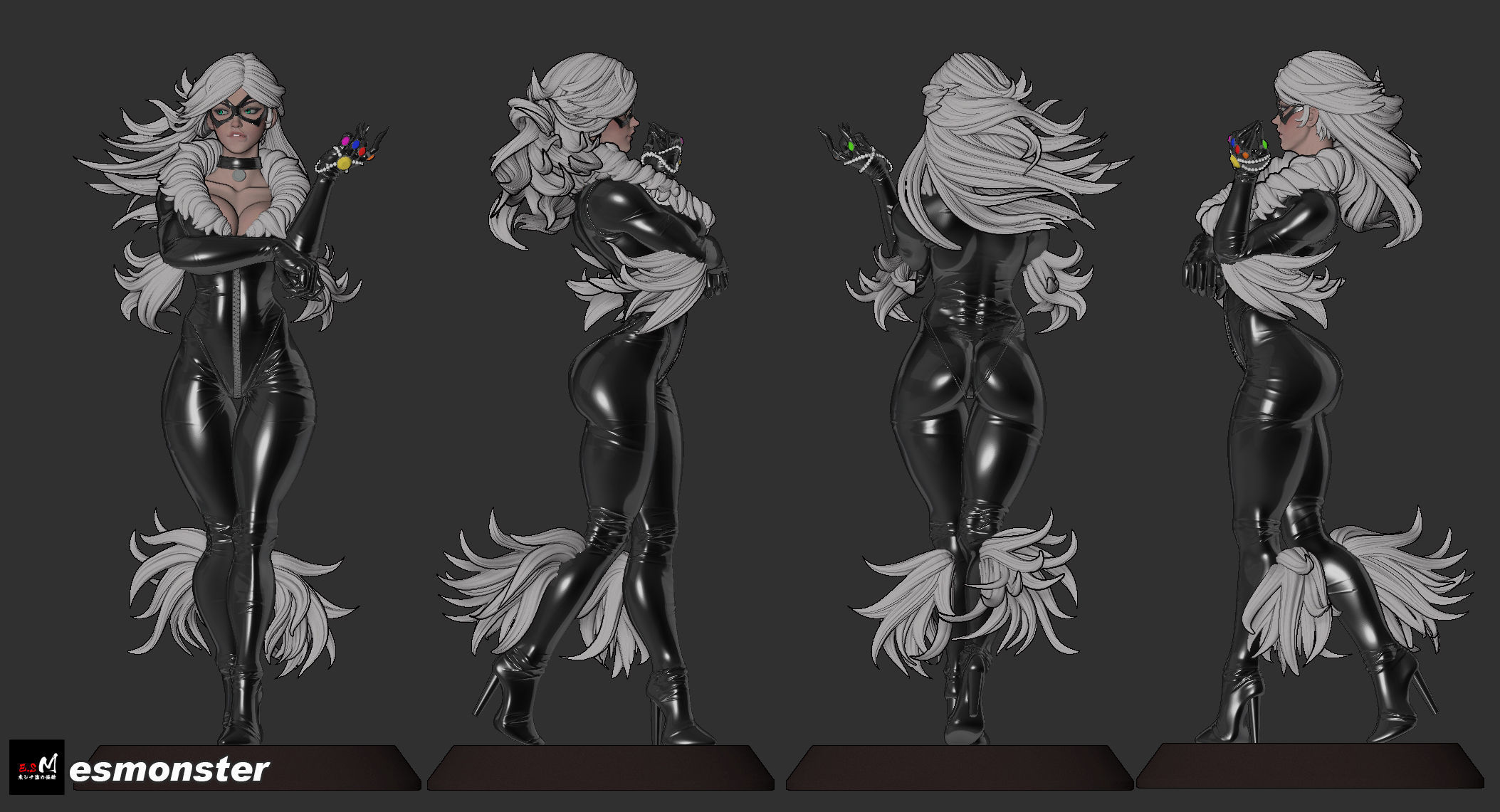 Felicia Hardy Black Cat 3D print model_9
