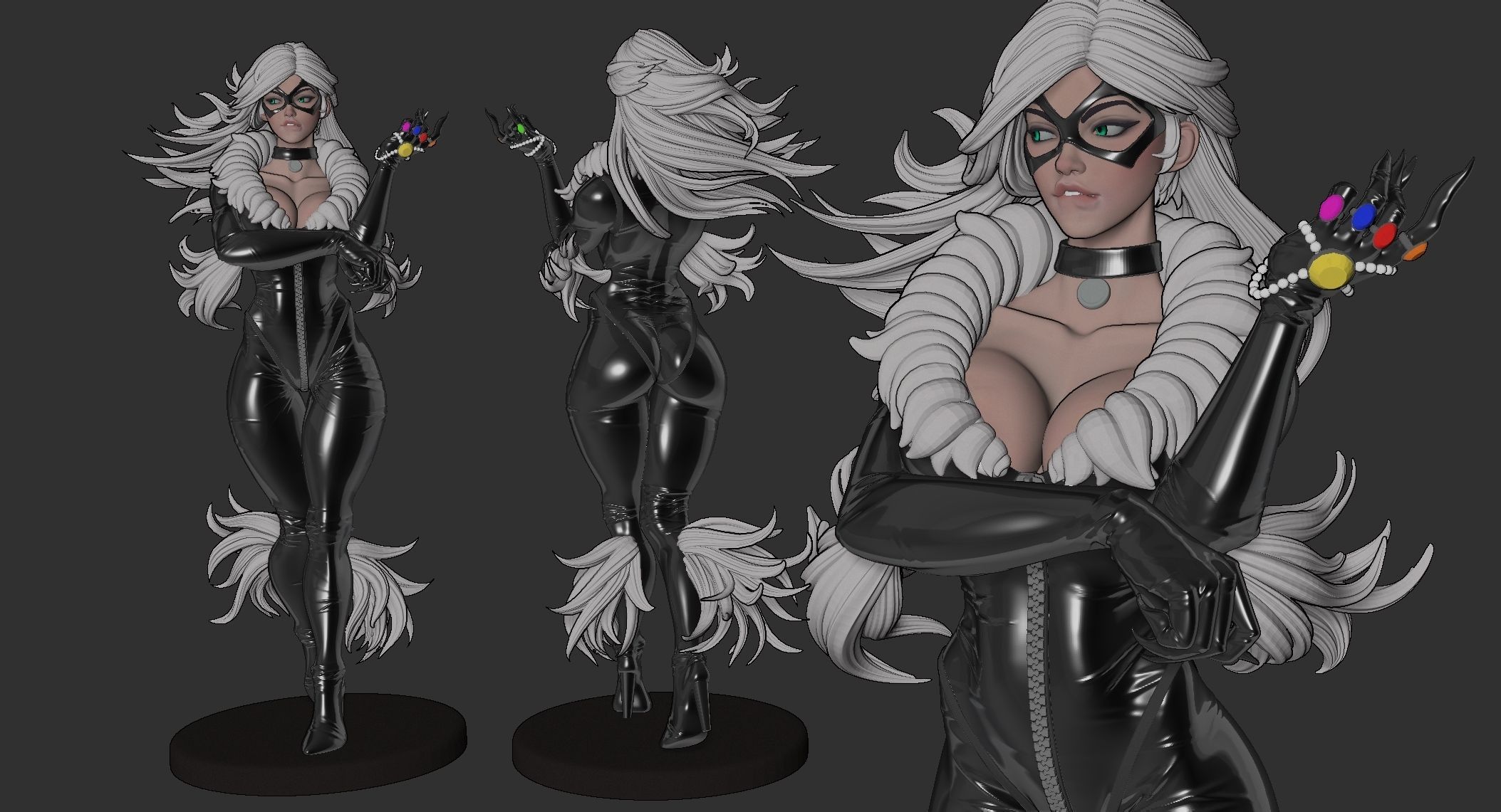 Felicia Hardy Black Cat 3D print model_8