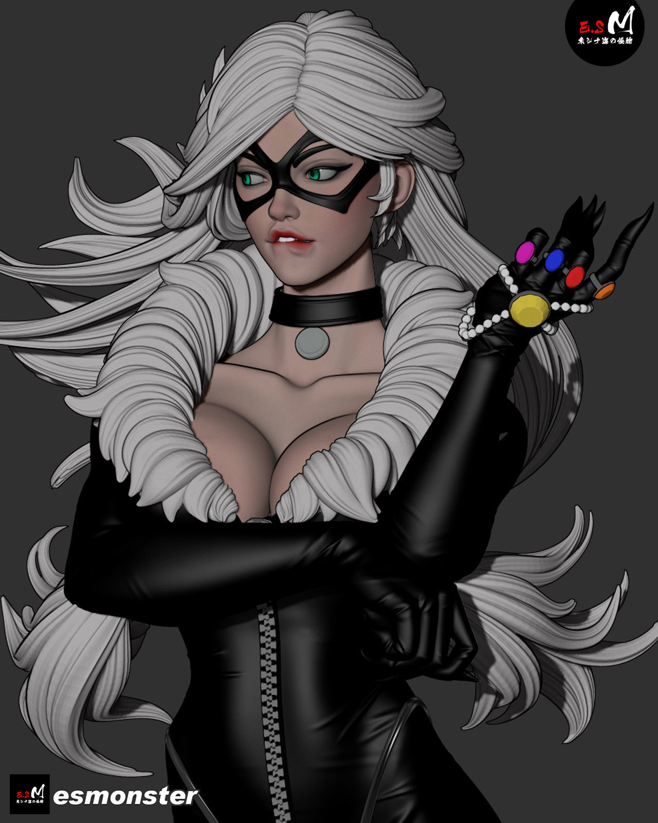 Felicia Hardy Black Cat 3D print model_12