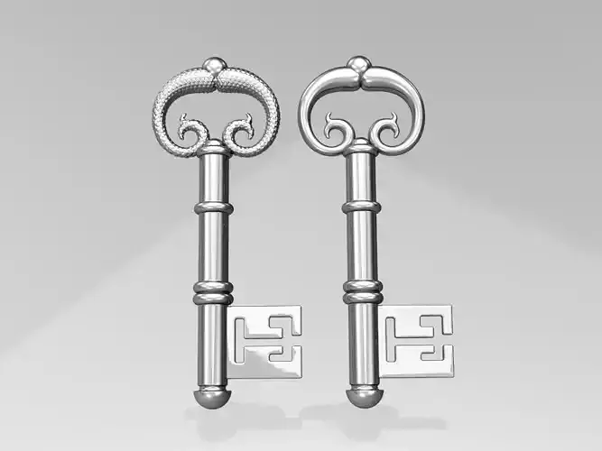 Key printable model 3D print model