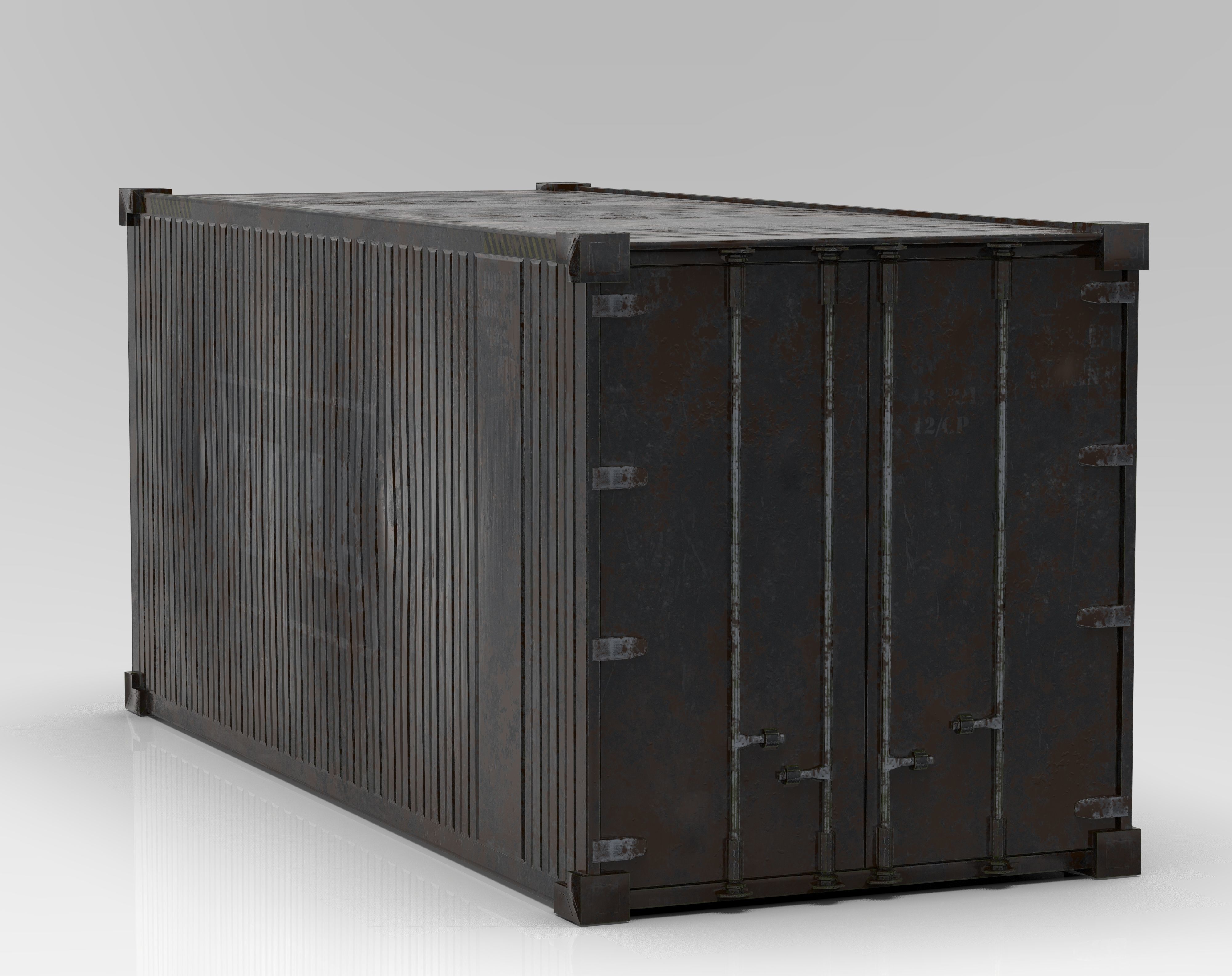 WellCar Container Stair  Low-poly 3D model_8