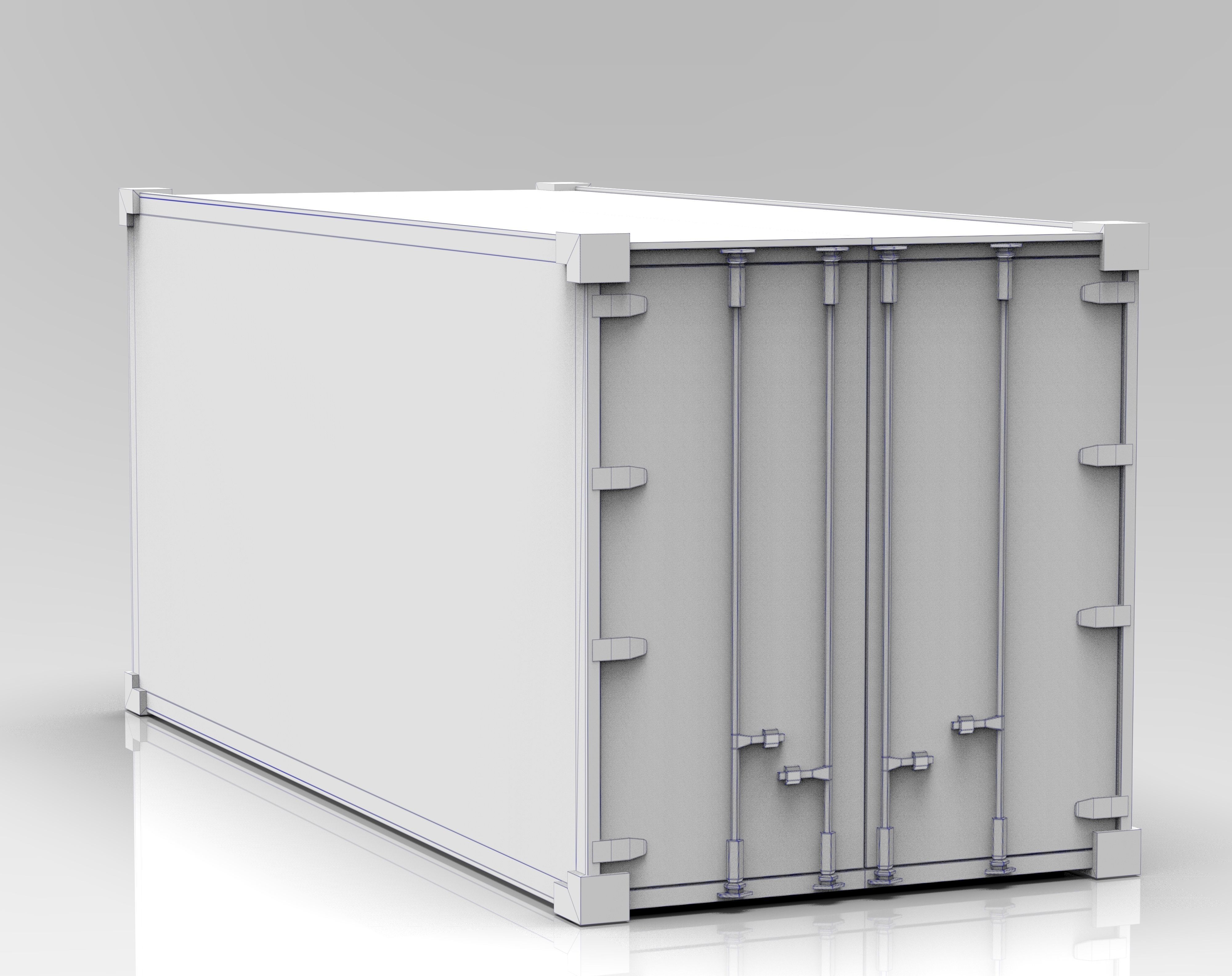 WellCar Container Stair  Low-poly 3D model_9