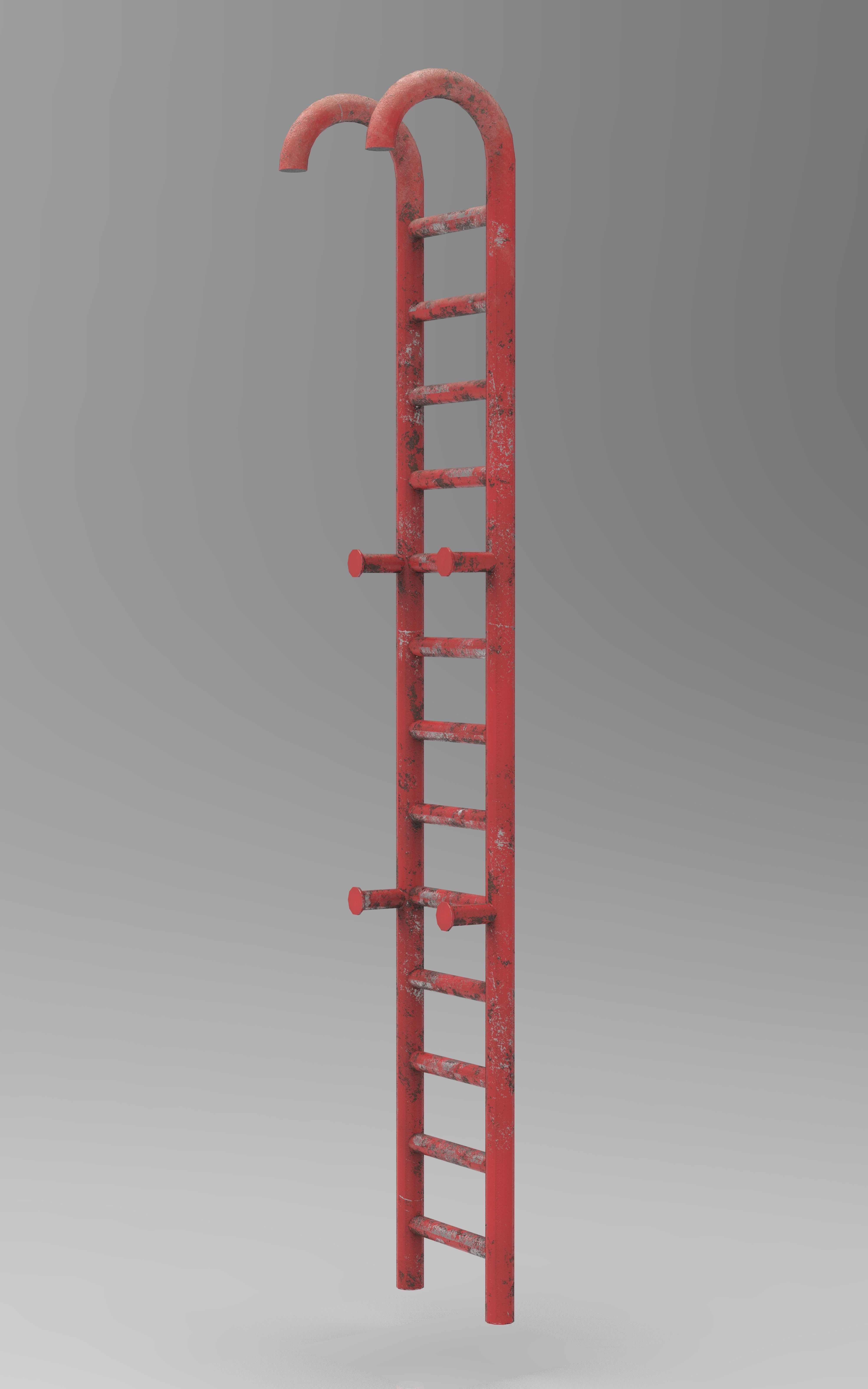 WellCar Container Stair  Low-poly 3D model_12