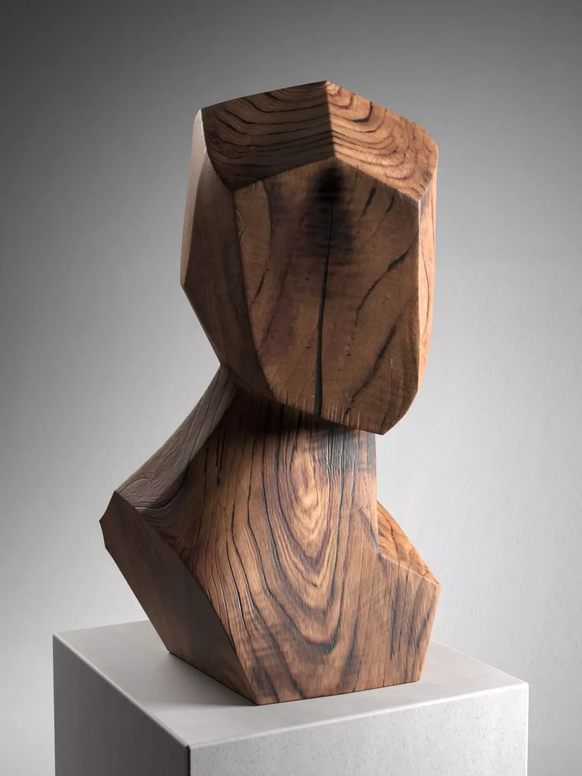 Turning Head I Sculpture 3D model_0