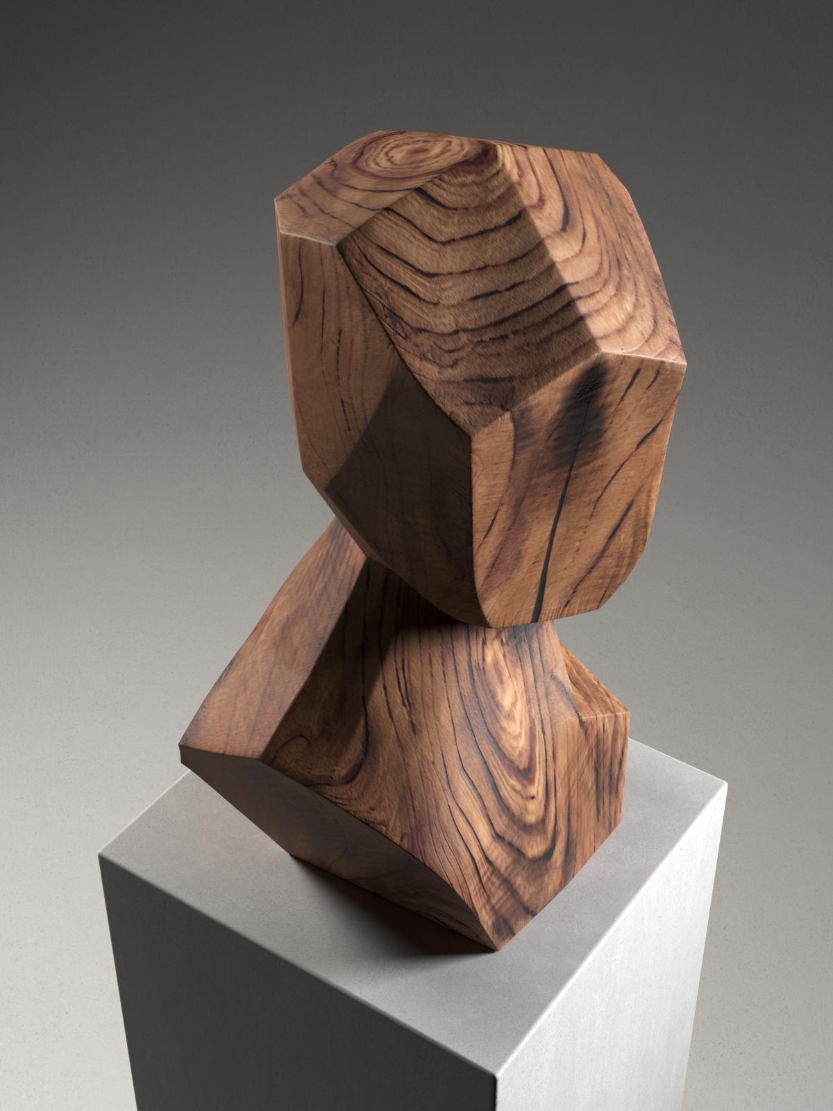 Turning Head I Sculpture 3D model_2