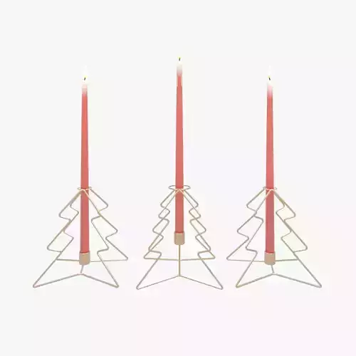 Christmas Tree Candlestick 3D model