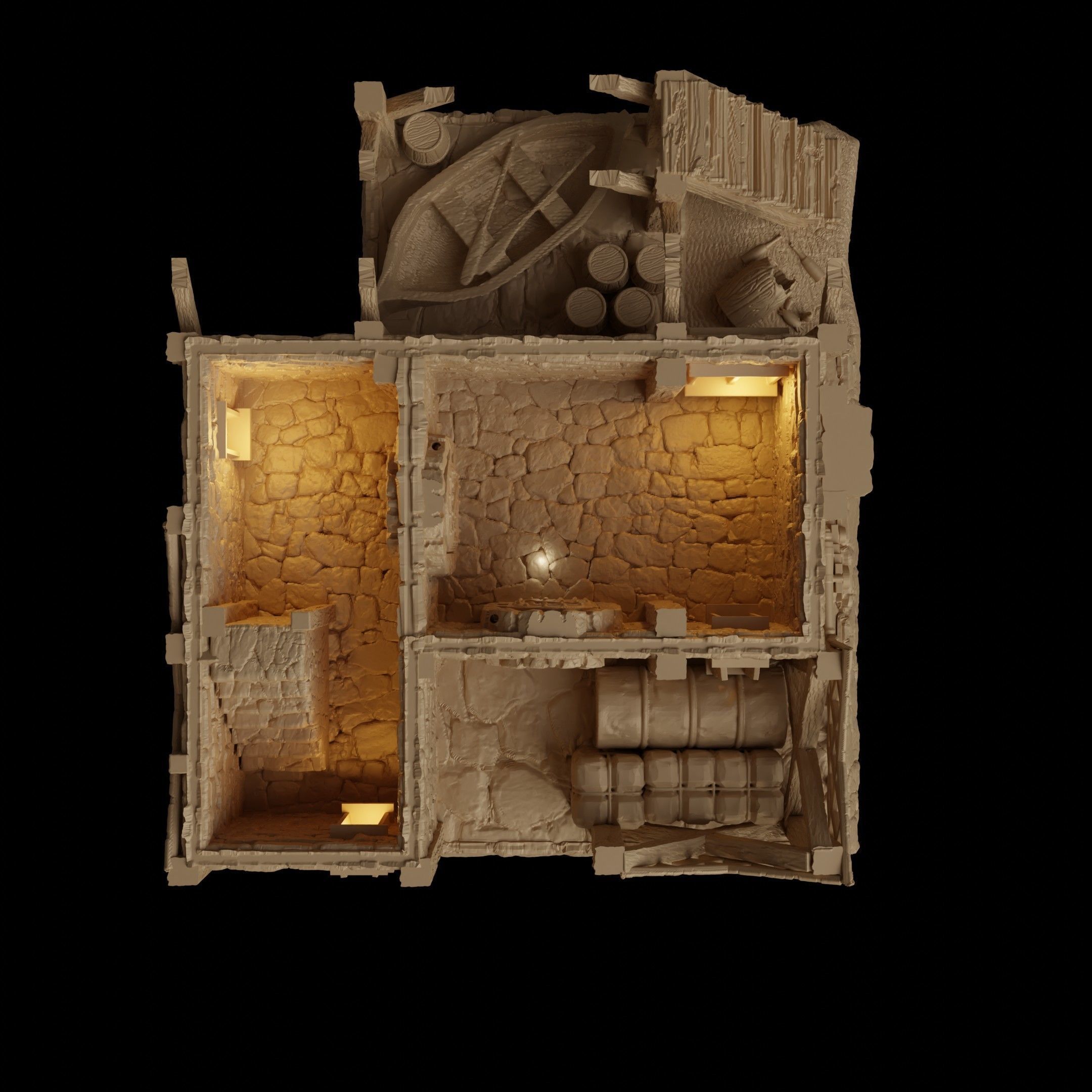 Port Tavern Tabletop Terrain 28 MM 3D print model_13