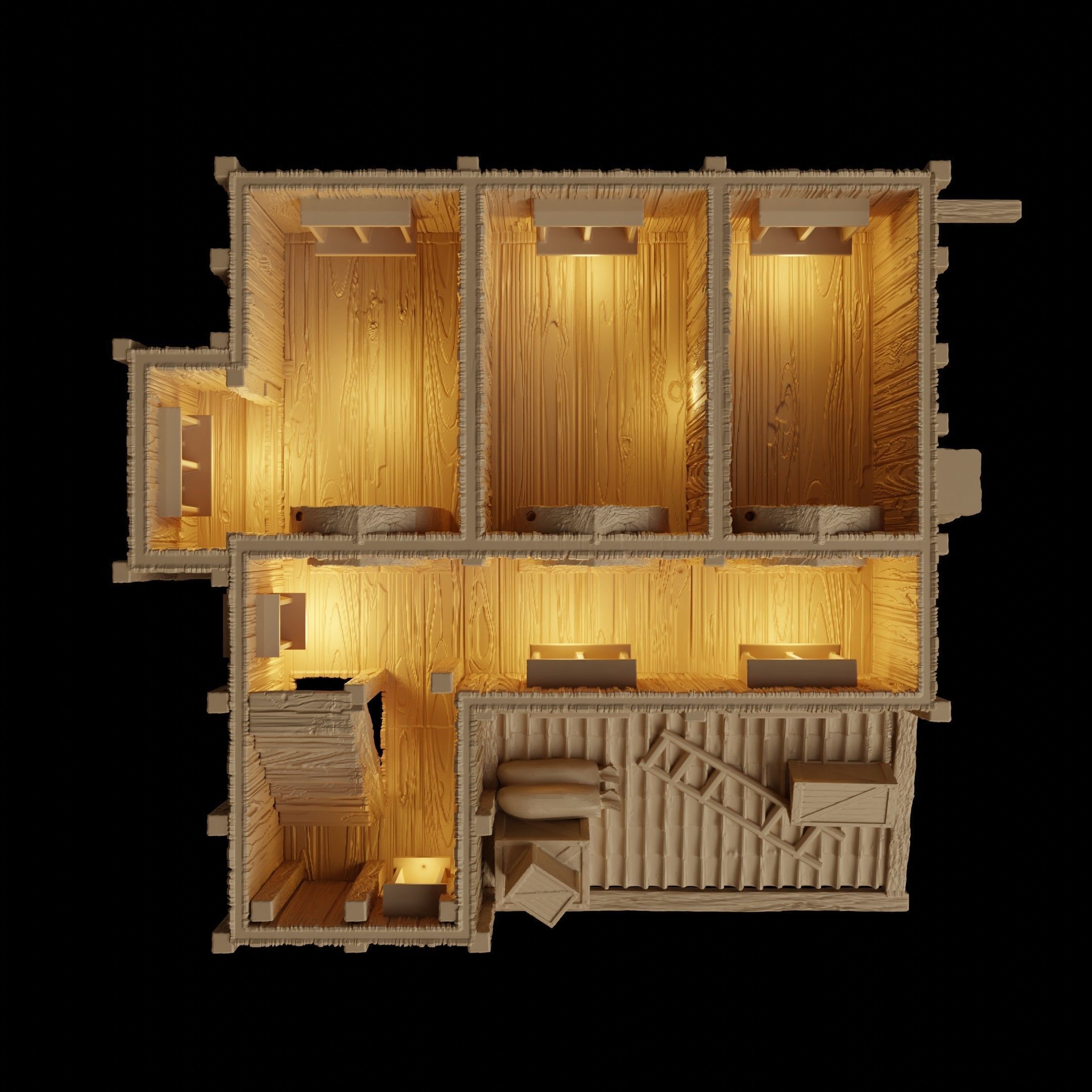 Port Tavern Tabletop Terrain 28 MM 3D print model_15