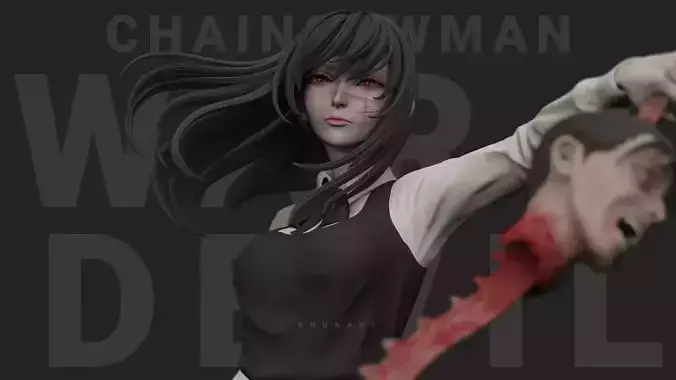Chainsawman Asa Yoru 3D print model