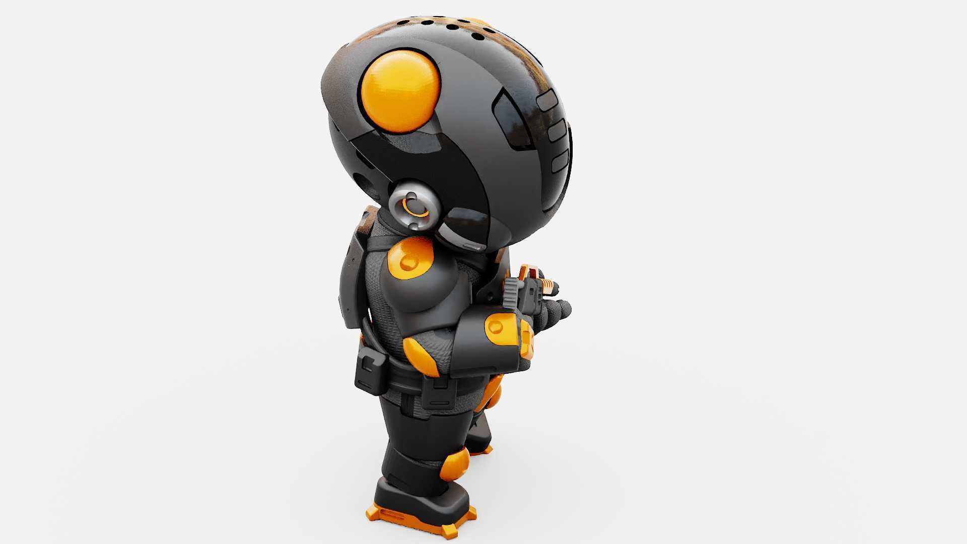TOON TROOPER ALIENWARE RIGGED 3D model_22
