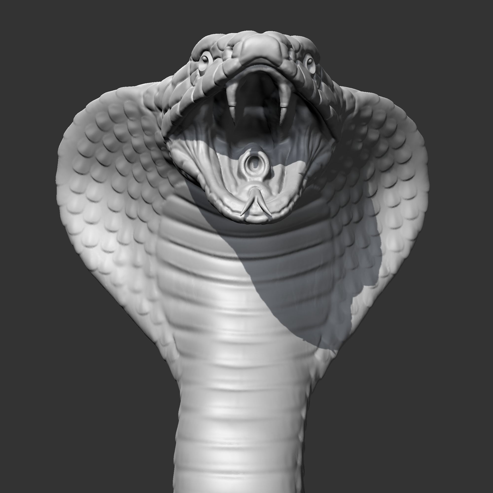 King Cobra Head AM09 3D print model 3D print model_2