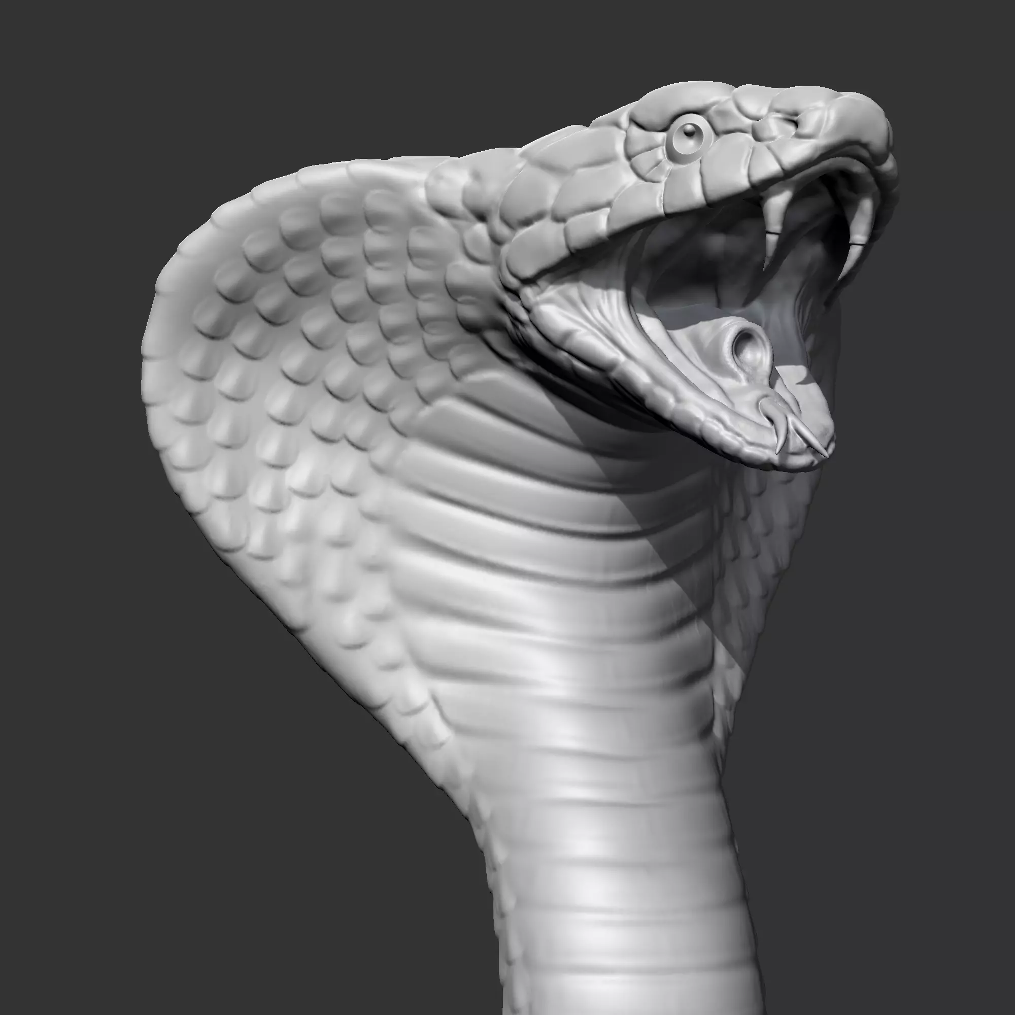 King Cobra Head AM09 3D print model 3D print model_0