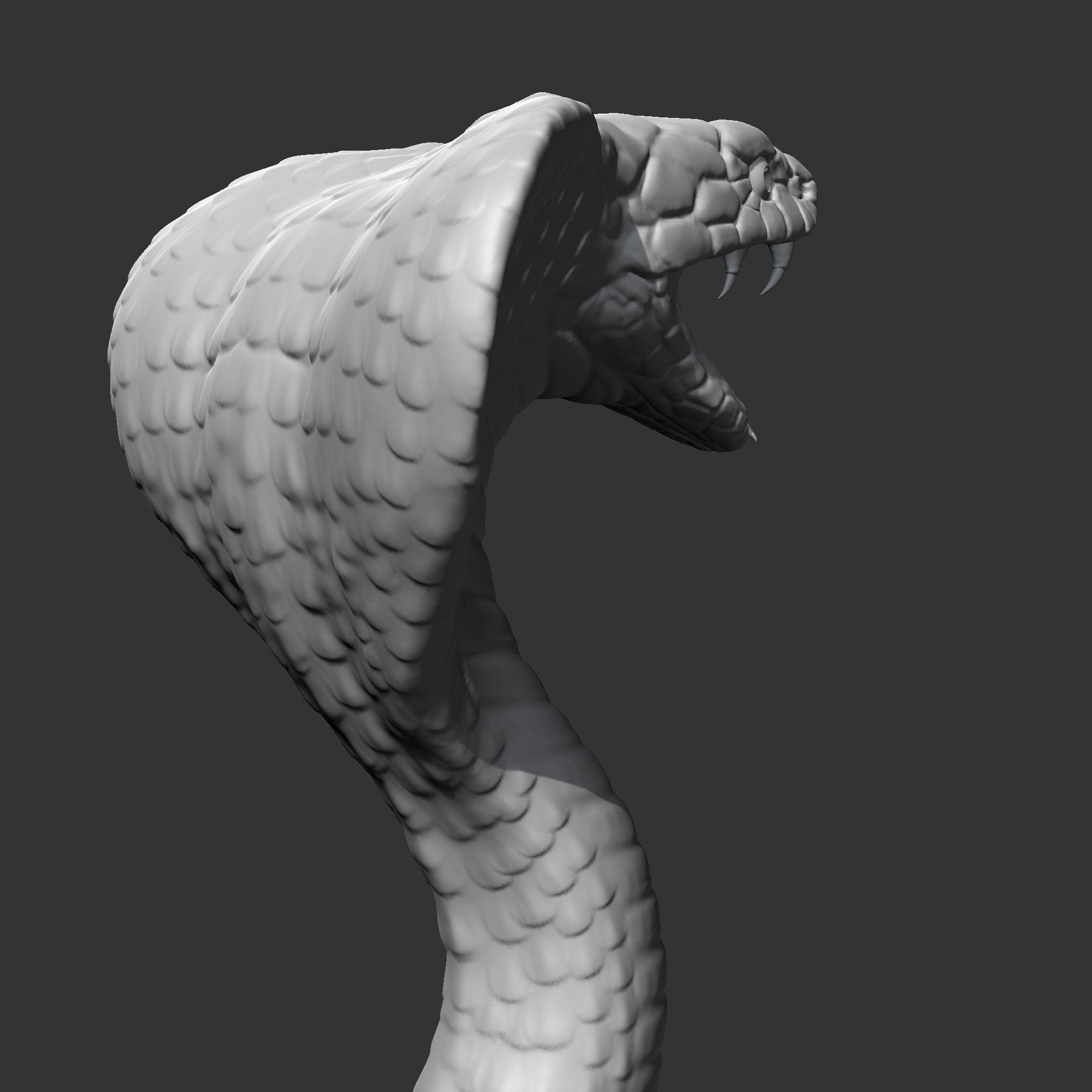 King Cobra Head AM09 3D print model 3D print model_8