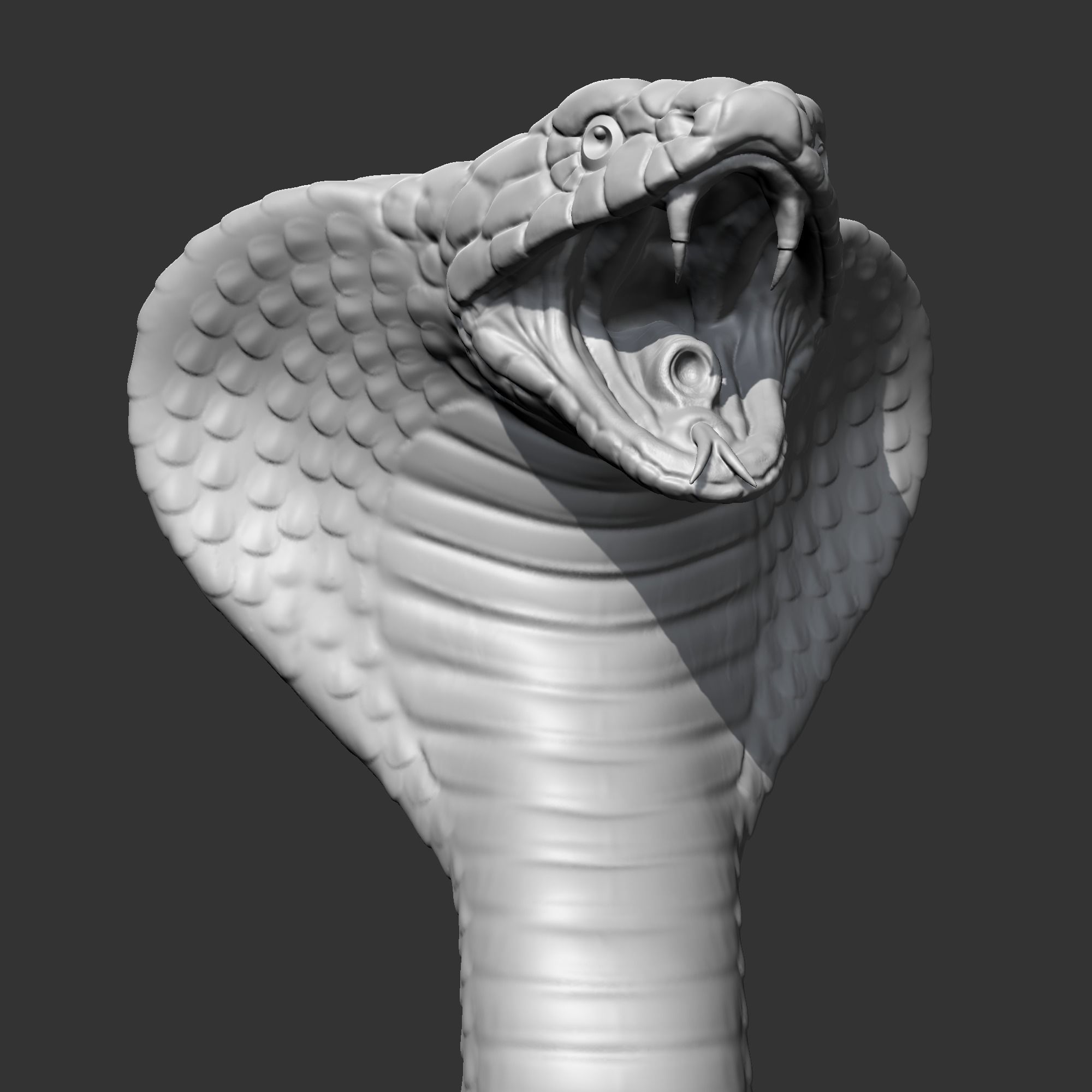 King Cobra Head AM09 3D print model 3D print model_1