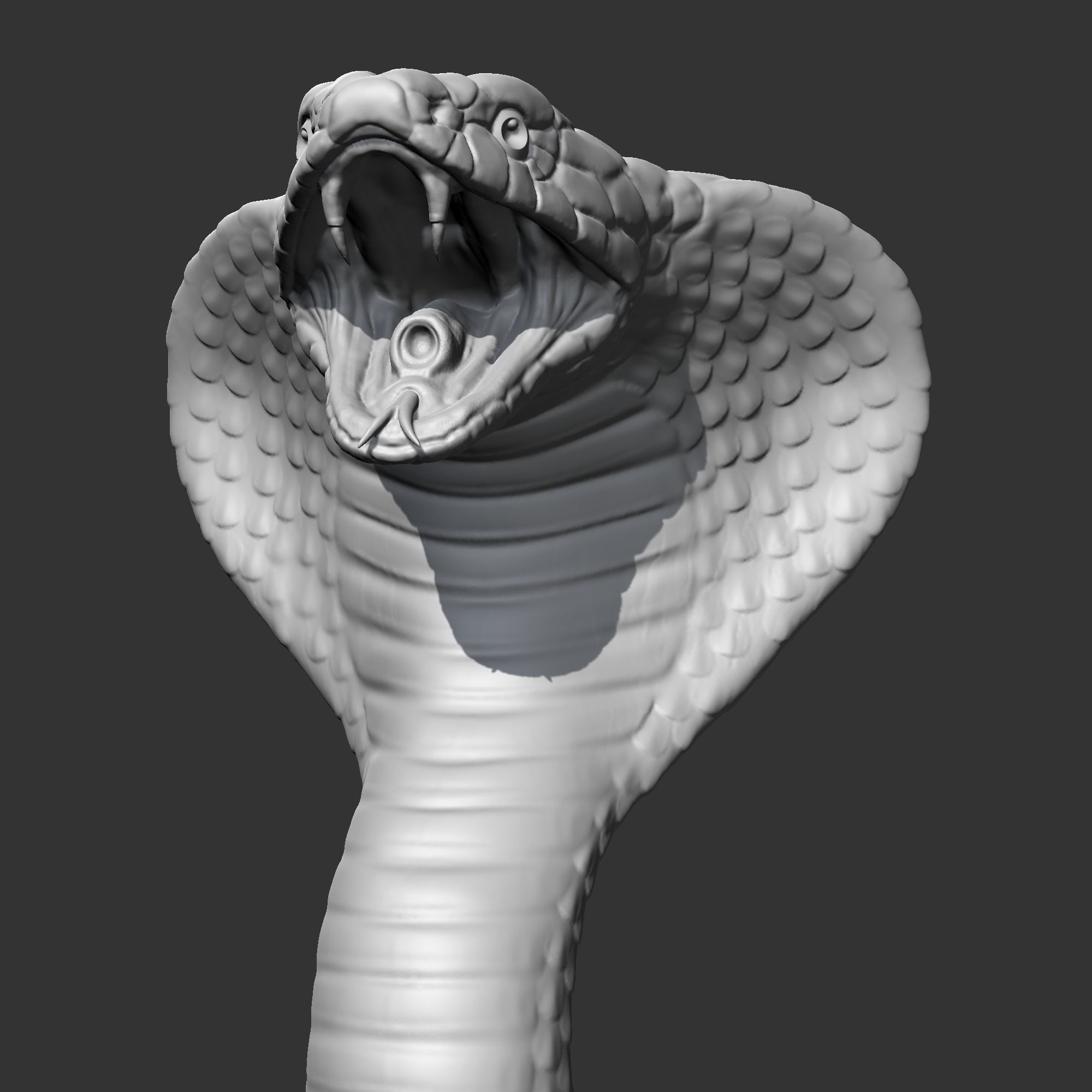 King Cobra Head AM09 3D print model 3D print model_3