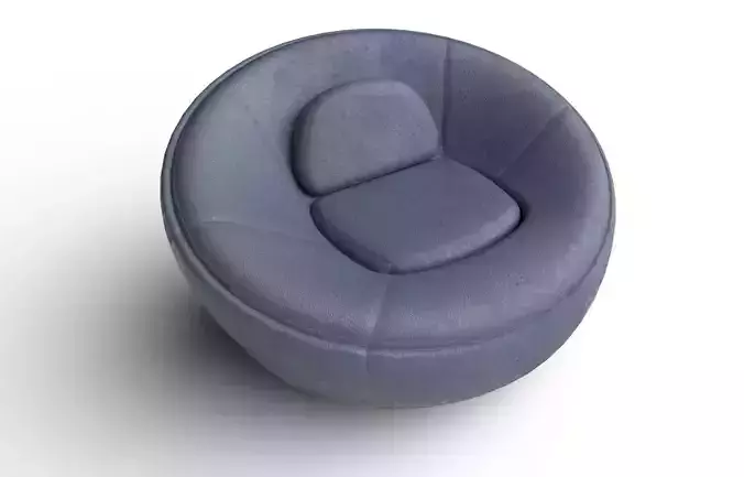 BeanBag Chair  02 Low-poly 3D model