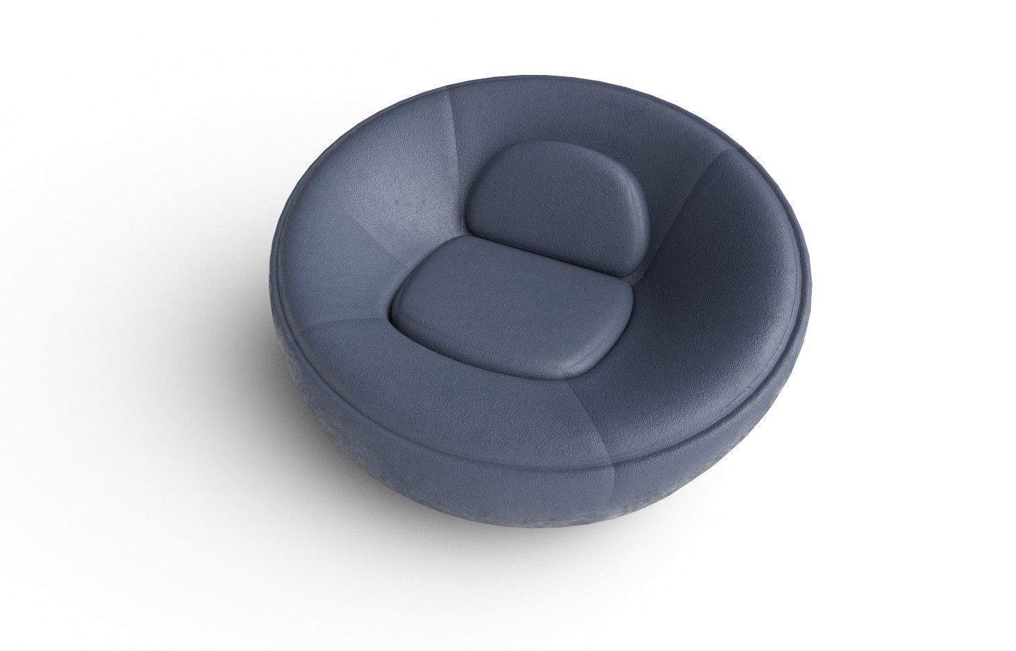 BeanBag Chair  02 Low-poly 3D model_4