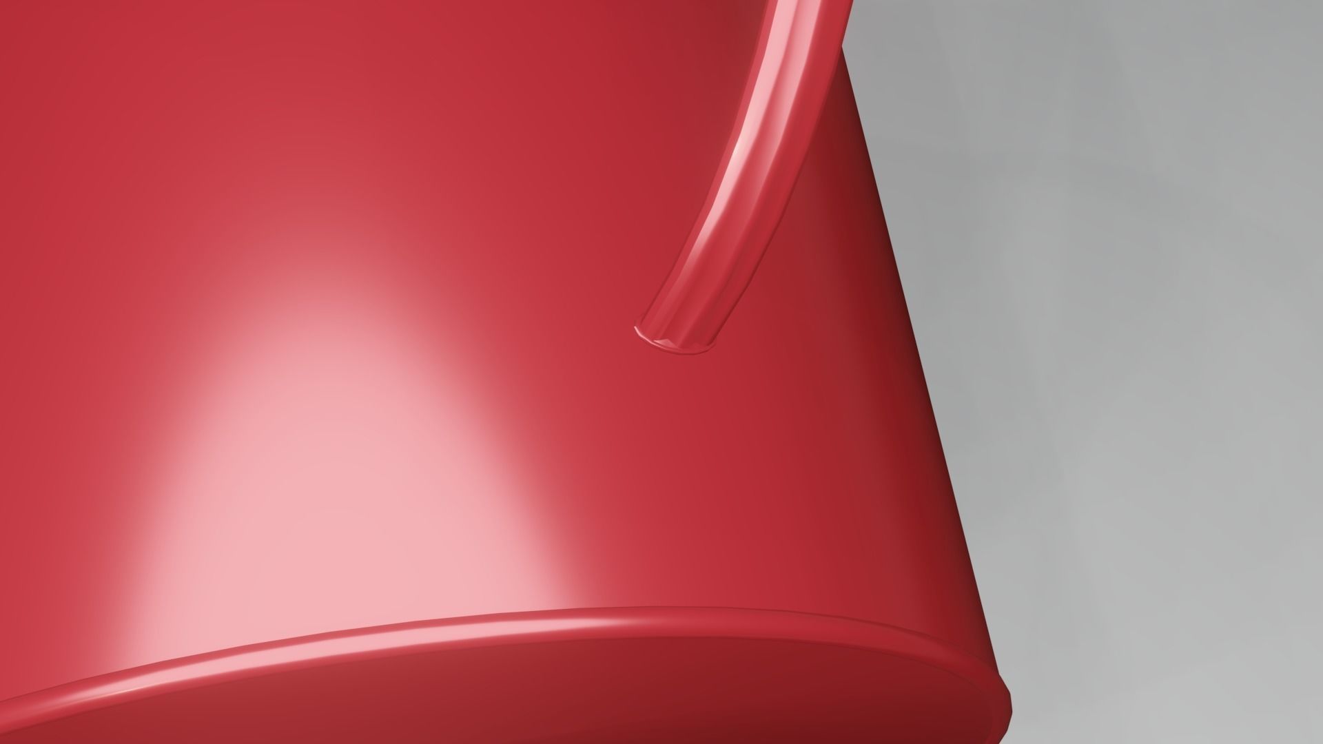 Watering can Low-poly 3D model_3