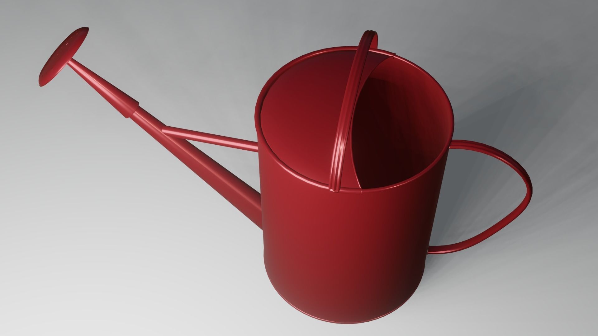 Watering can Low-poly 3D model_1