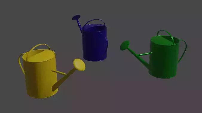 Watering can Low-poly 3D model Watering can Low-poly 3D model