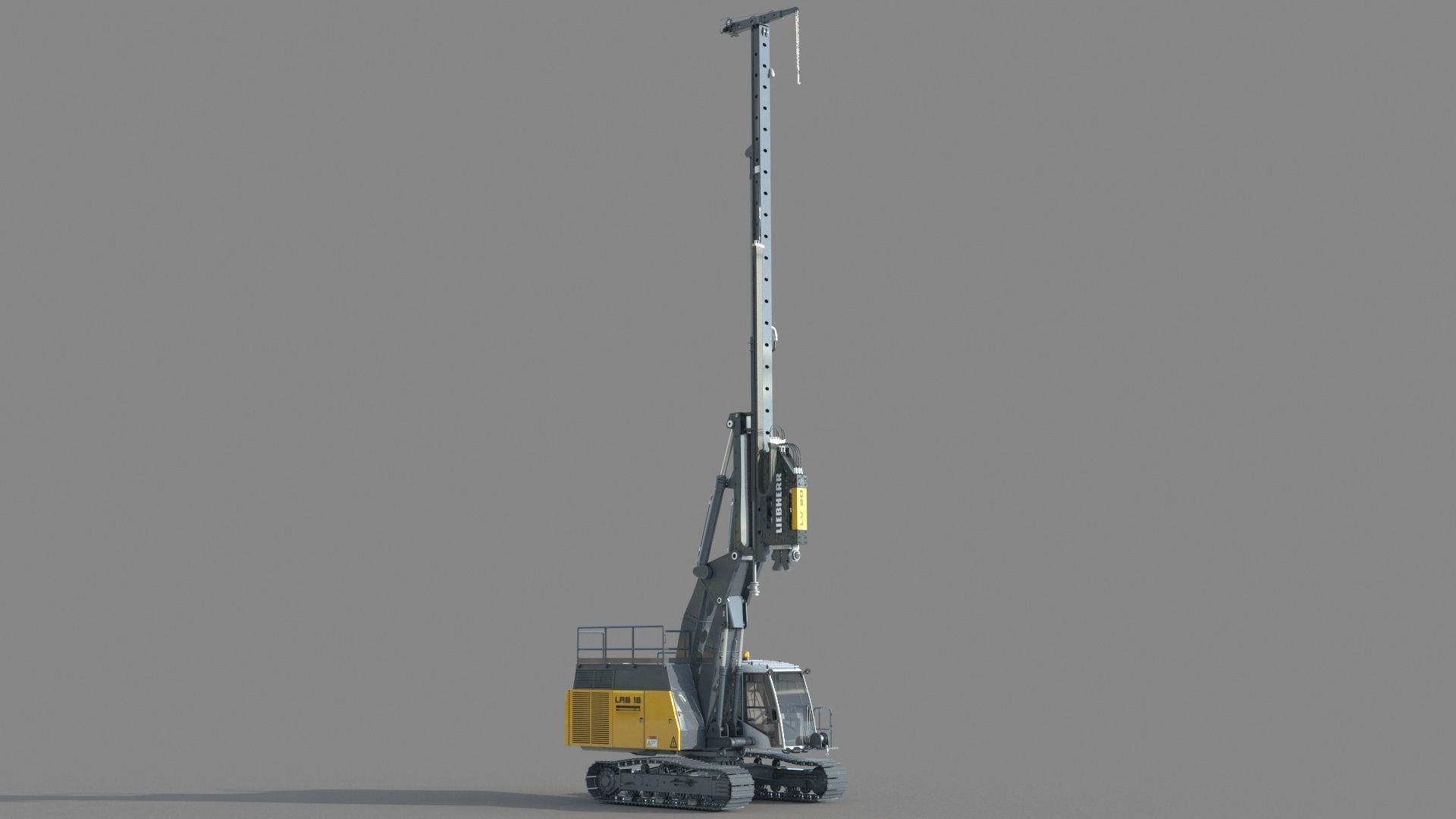 Liebherr LRB 18 Piling and Drilling Rig 3D model_5