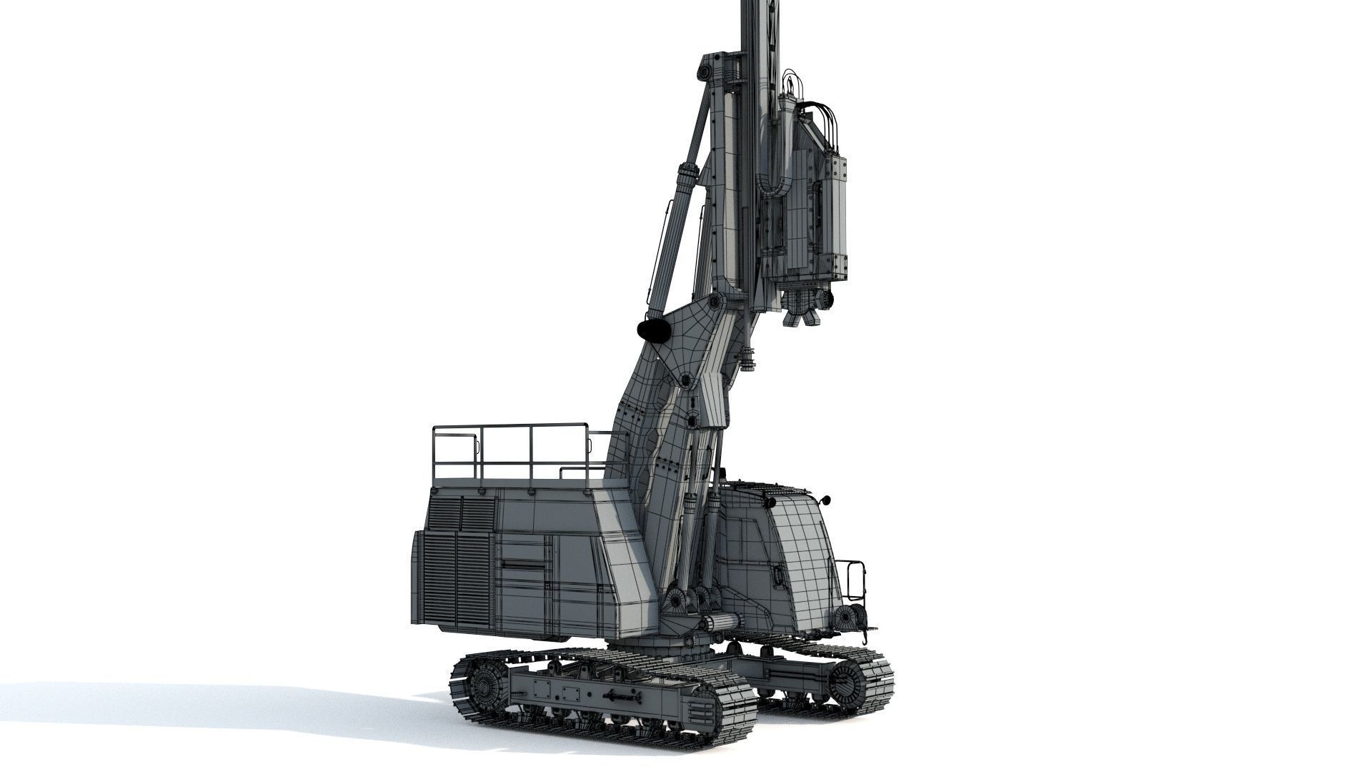 Liebherr LRB 18 Piling and Drilling Rig 3D model_14