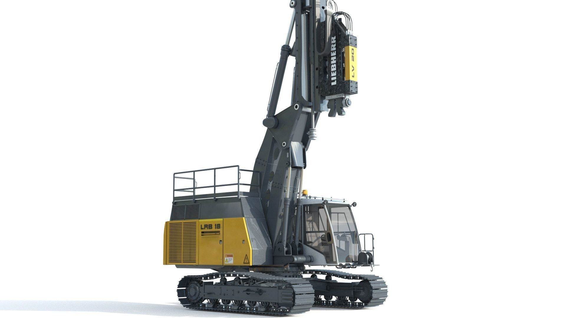 Liebherr LRB 18 Piling and Drilling Rig 3D model_1